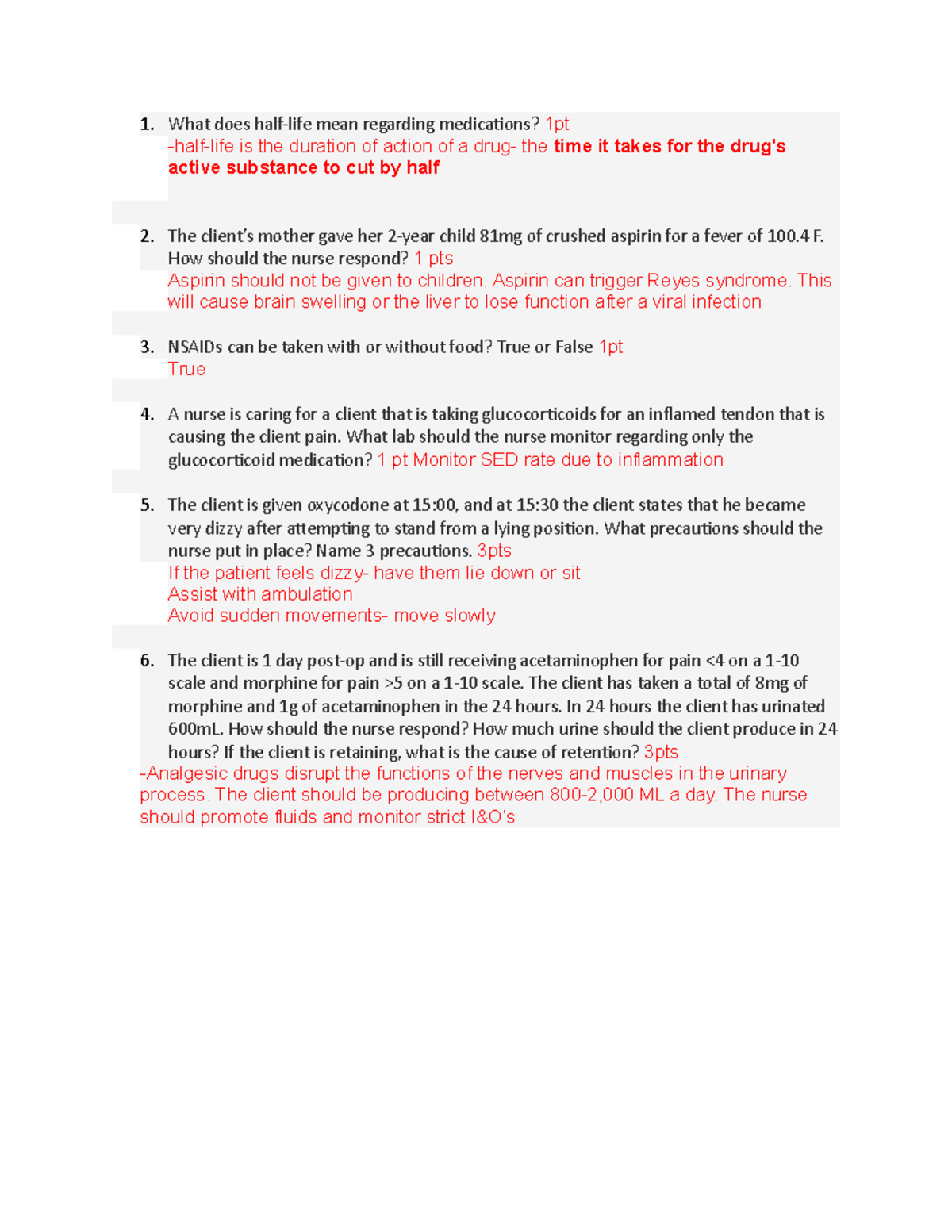 quiz-1-post-op-what-does-half-life-mean-regarding-medications-1pt