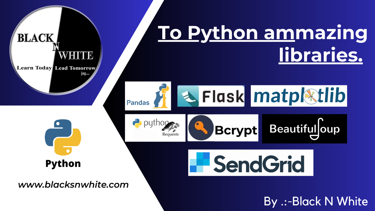 To Python am mazing libraries - By .:-Black N White blacksnwhite Bcrypt ...