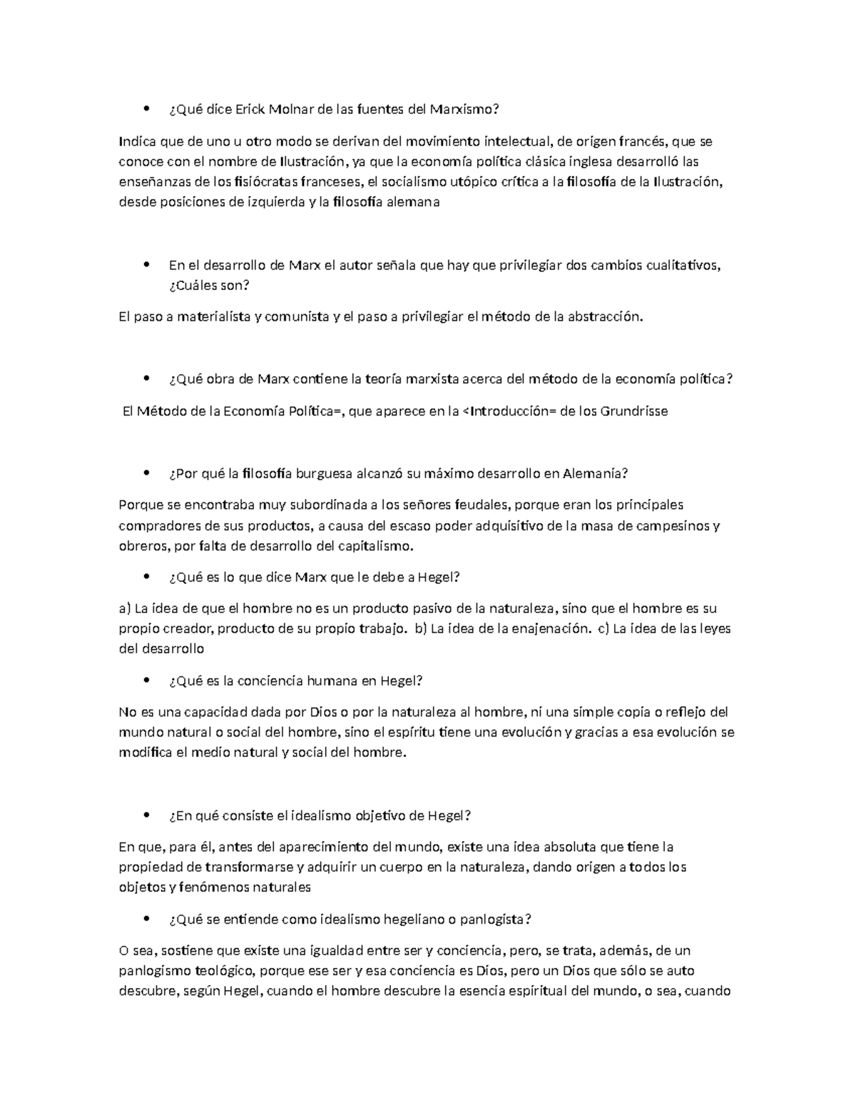 Guia 7 - ¿Qué dice Erick Molnar de las fuentes del Marxismo? Indica que ...