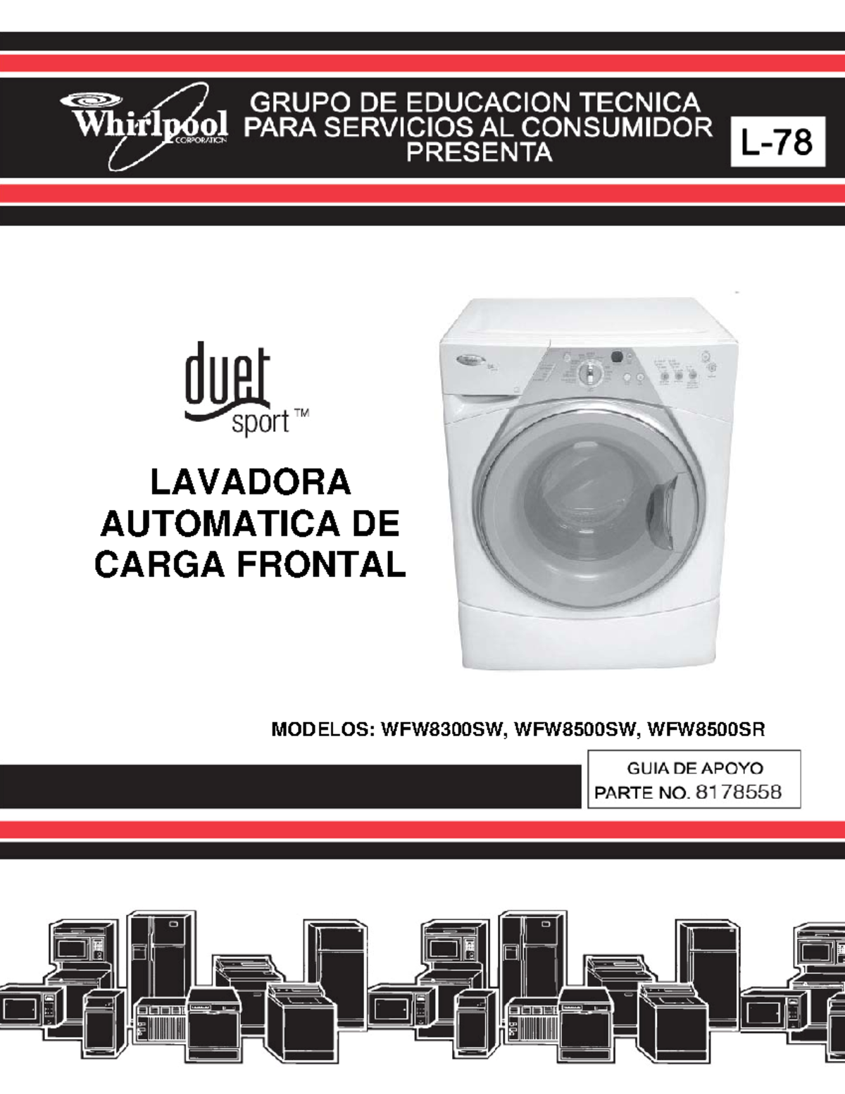 Lavadora DUET Sport Español LAVADORA AUTOMATICA DE CARGA FRONTAL