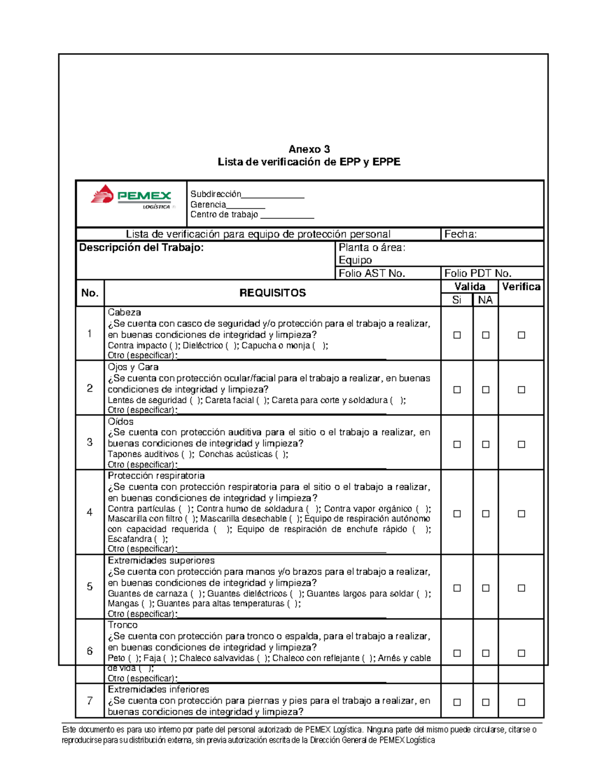 1 EPP Y EPPE Anexos Proced EPPE 30 - Este Documento Es Para Uso Interno ...