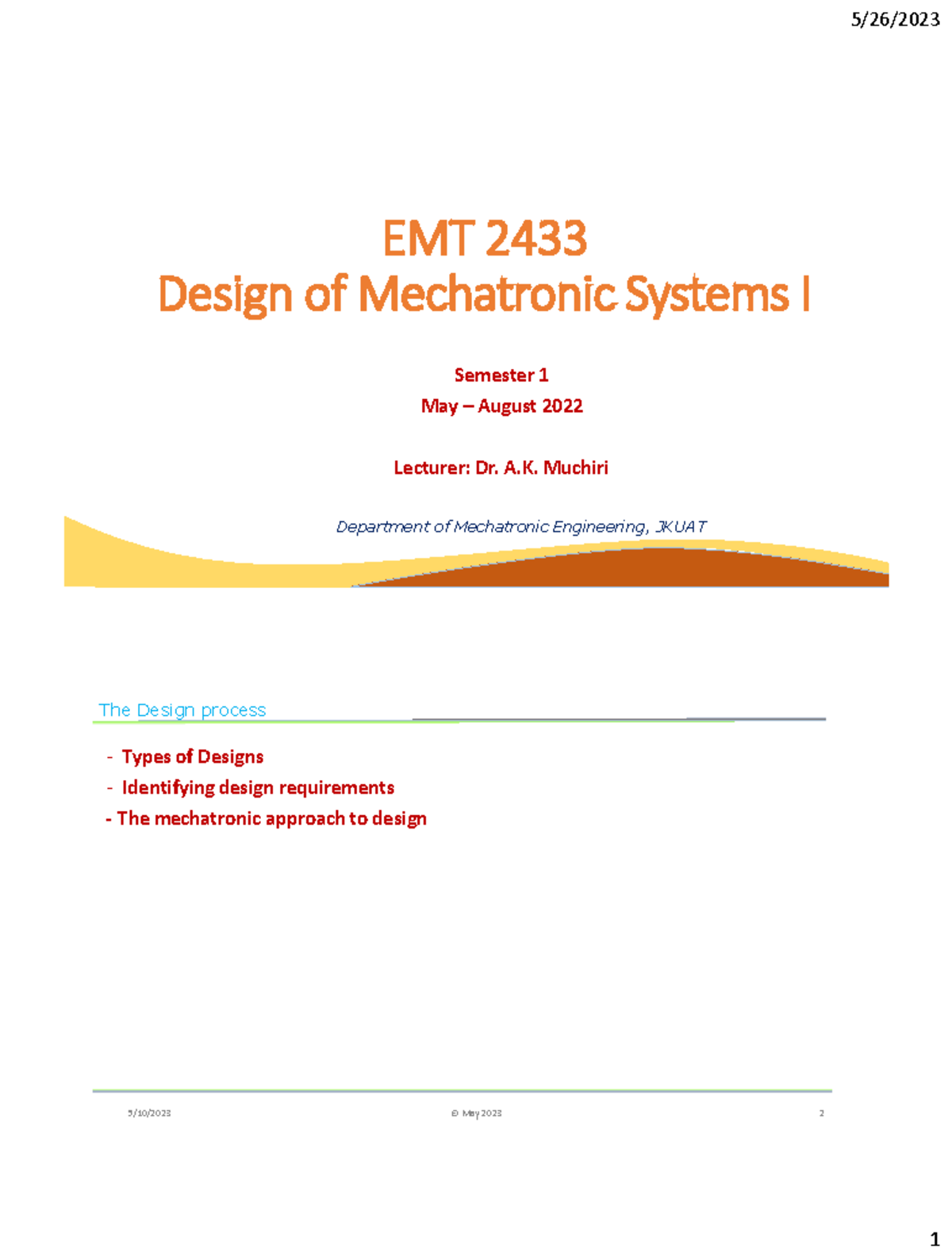 EMT2433-May 2023-H01 - Short notes on registers and memory - Department ...