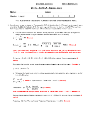 Sample/practice Exam 2010, Questions And Answers - Review Exercises ...