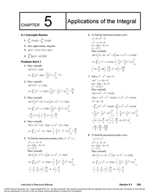 Solution Manual Calculus 8th Edition Varberg Purcell Rigdon Ch05 Studocu