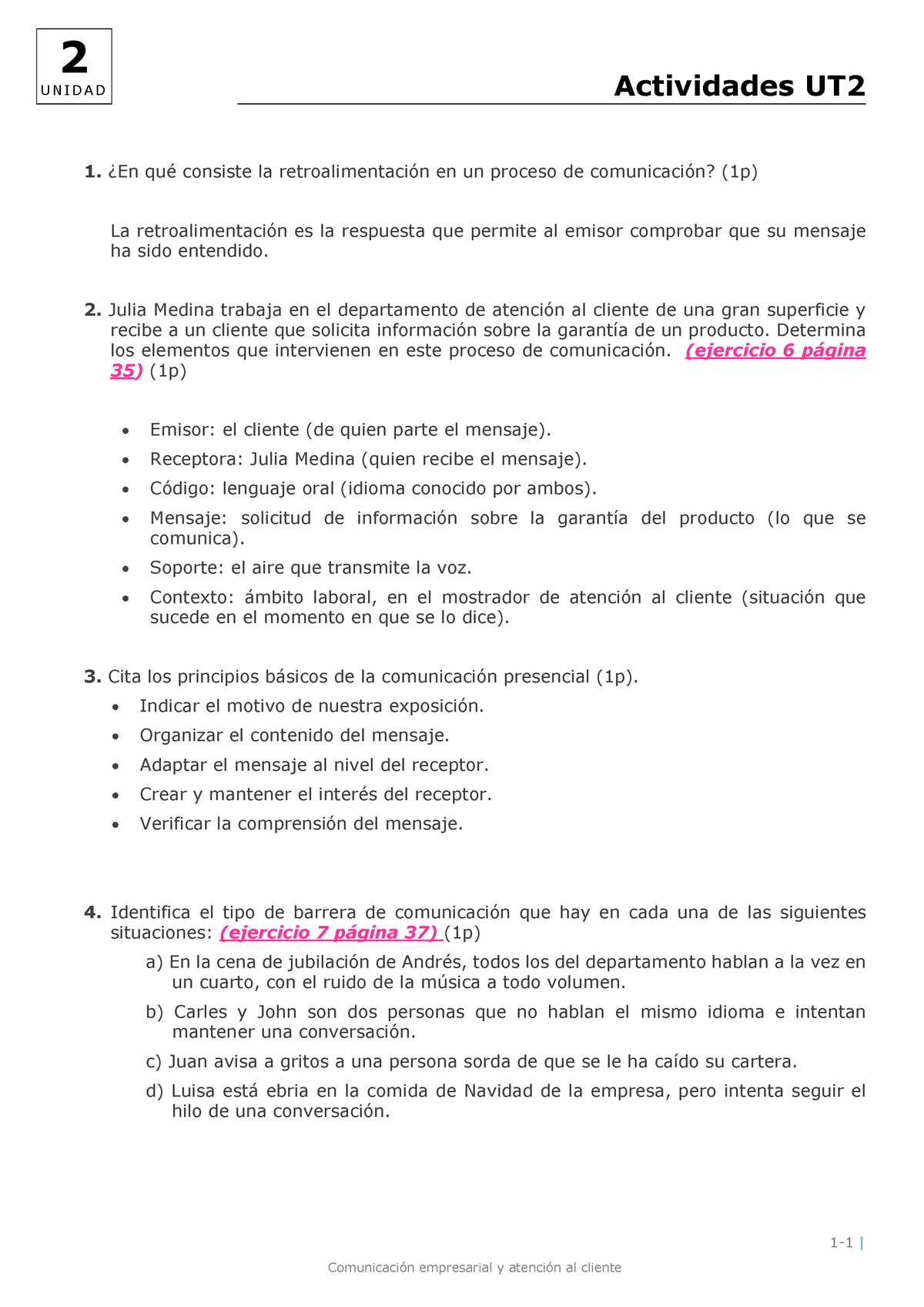 Solucionario Actividades UT2 - 1-1 | U N I D A D Actividades UT 1. øEn ...