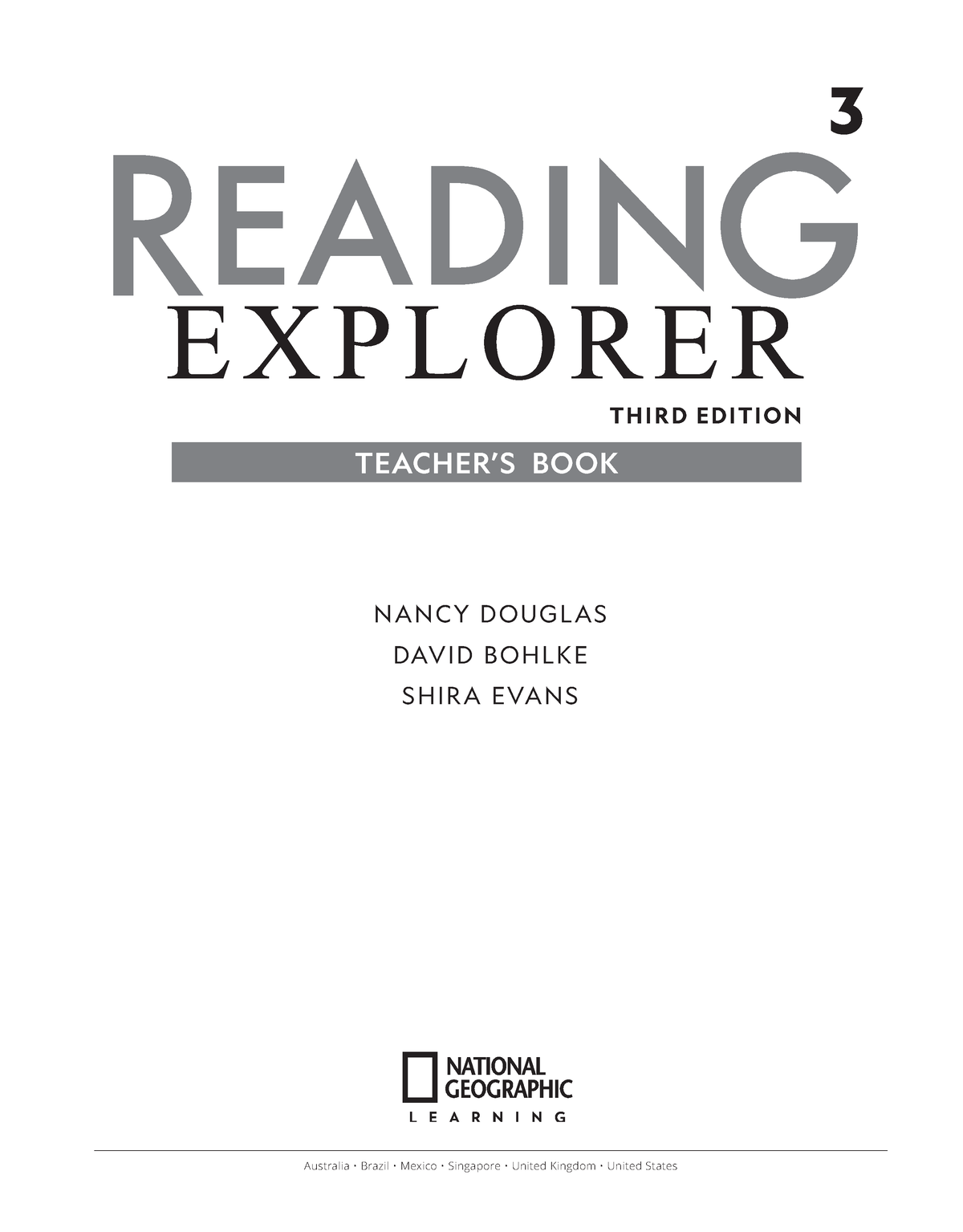 Reading explorer 3 teachers guide - 3 THIRD EDITION Australia