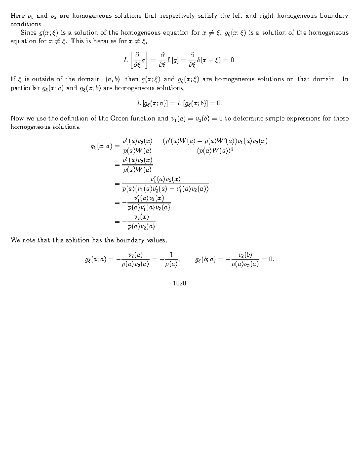 Advanced Mathematical Methods For Scientists And Engineers-210 - Here V ...