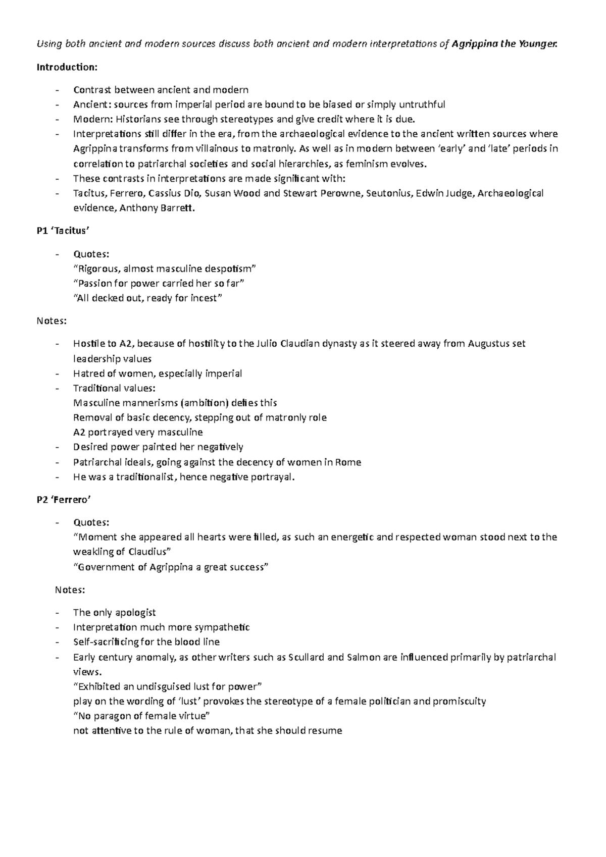 7479Agrippina the Younger Essay Scaffold (ancient and modern sources