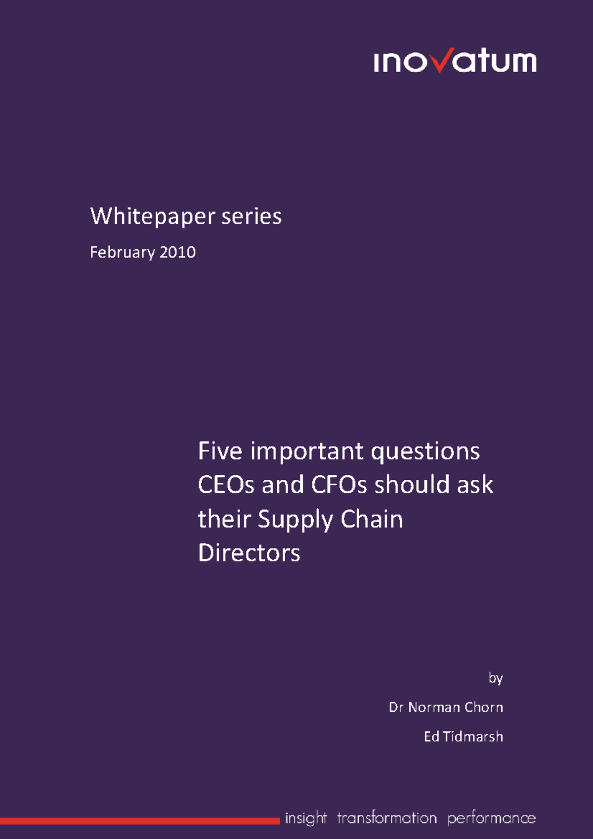Five questions ceos and cfos should ask their supply chain directors ...
