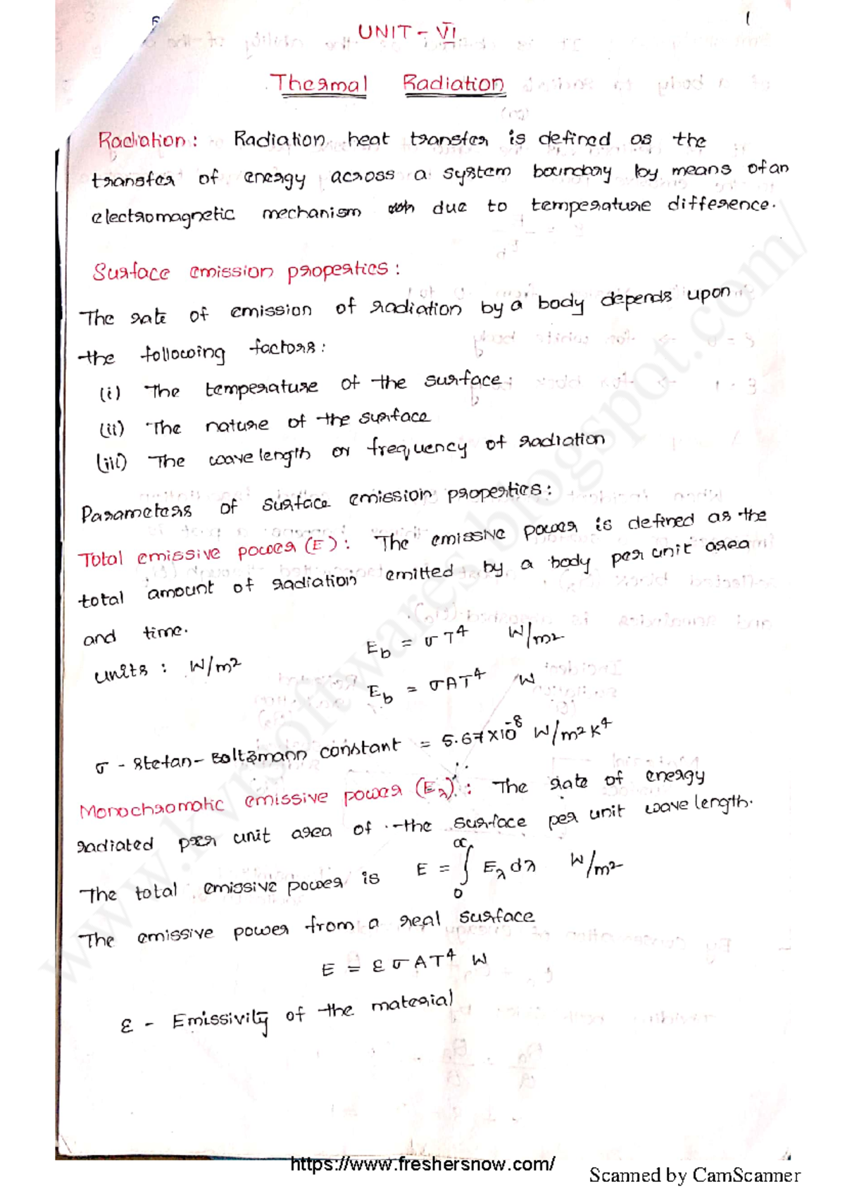 Jntuk R20 B.Tech Mechanical 3-2 Heat Transfer Unit 5 Notes - Bcme ...