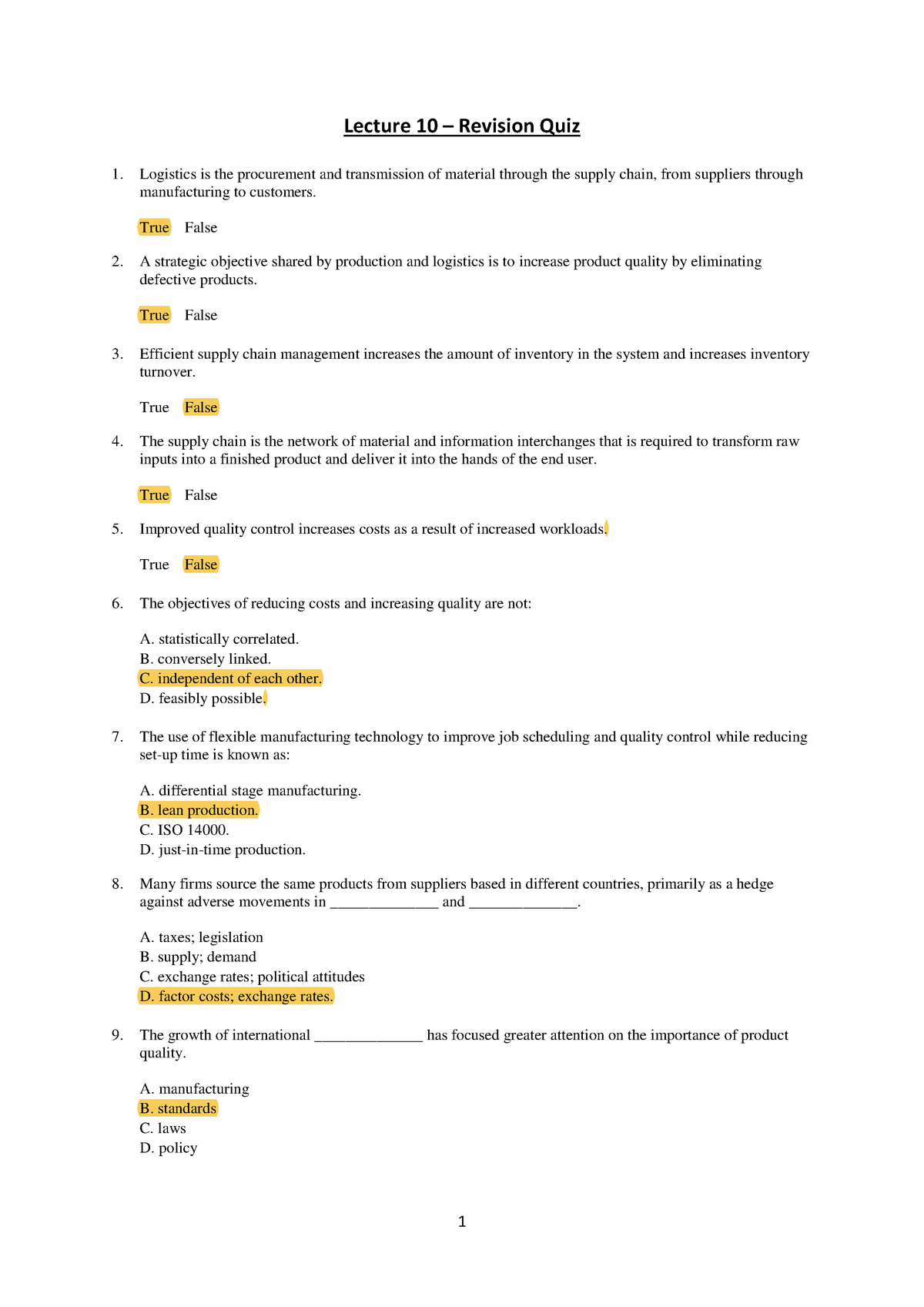 Bsb119 Week 10 - Revision Quiz - Lecture 10 – Revision Quiz 1 ...