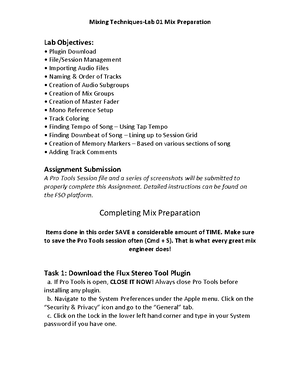 MXT Lecture 8 Notes - Mix Refinement - Mix Refinement Ensures every ...