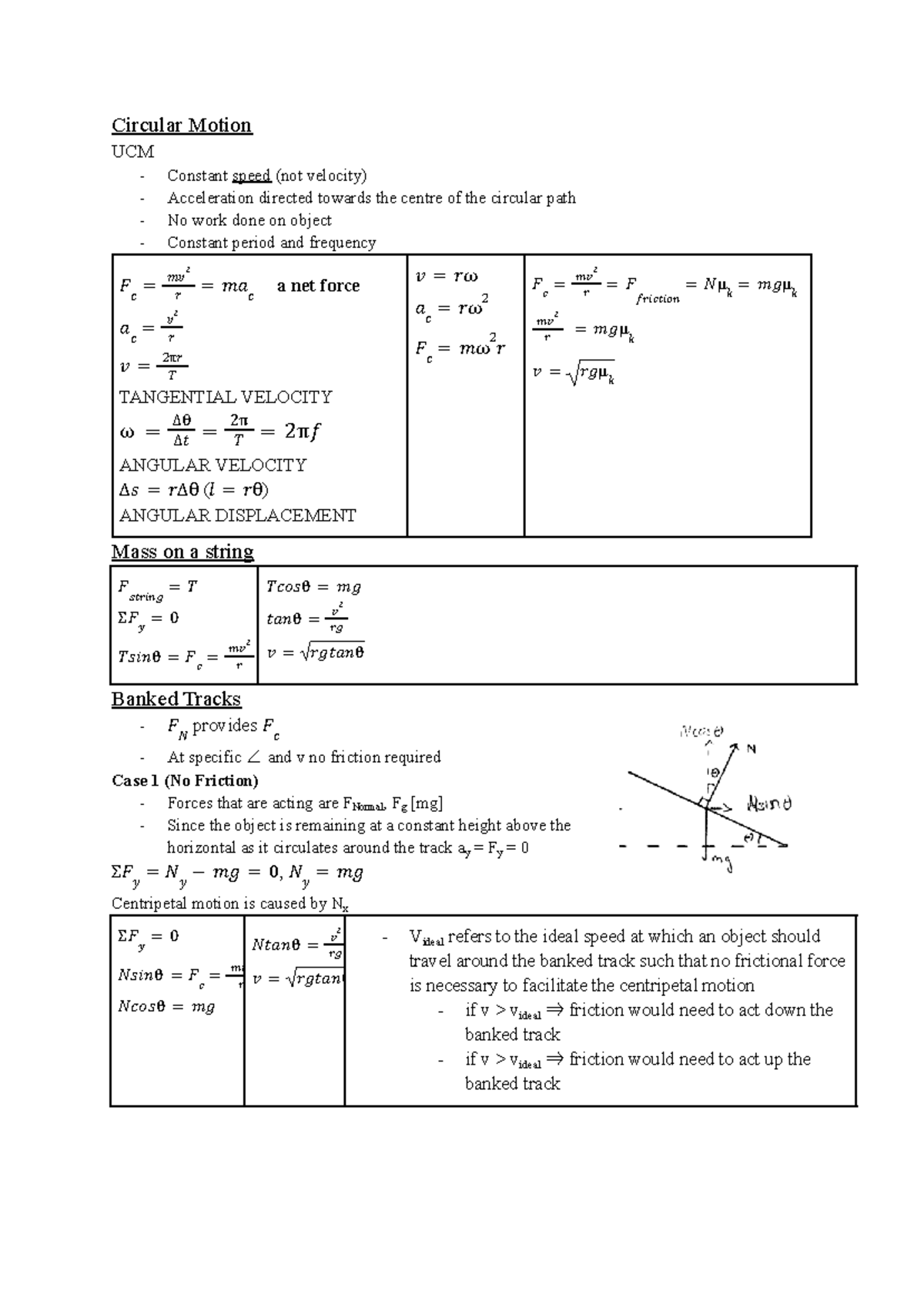 Copy of HSC Physics - .kji - Circular Motion UCM - Constant speed (not ...