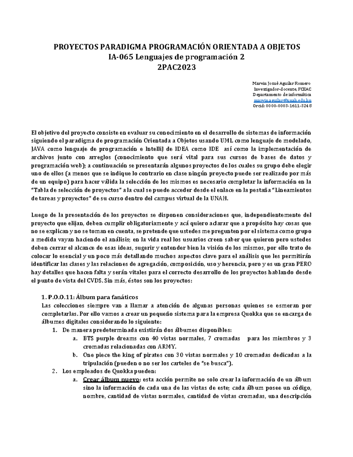 02 - Proyecto PPOO 2PAC2023 - PROYECTOS PARADIGMA PROGRAMACIÓN ...