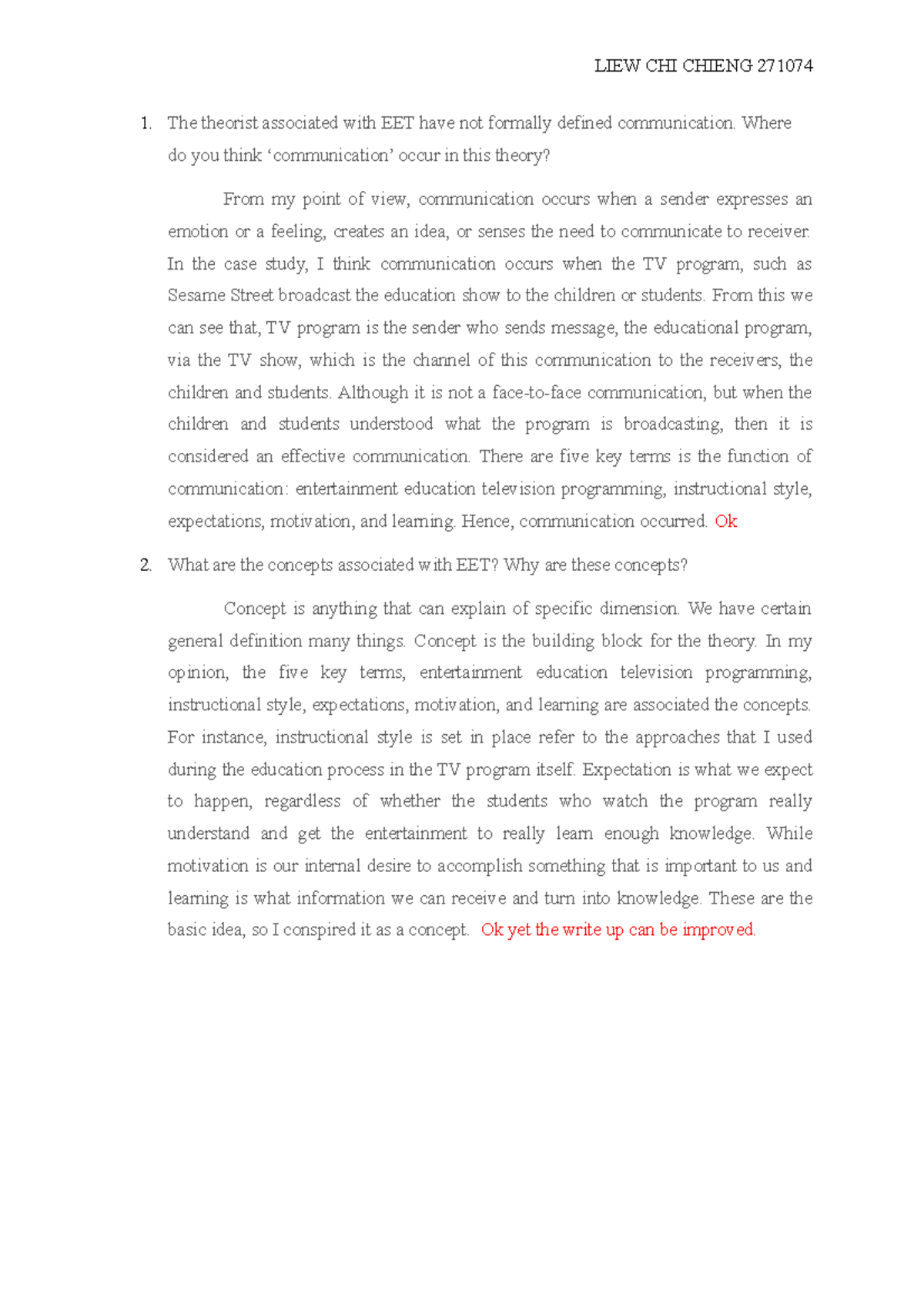 communication theory case study