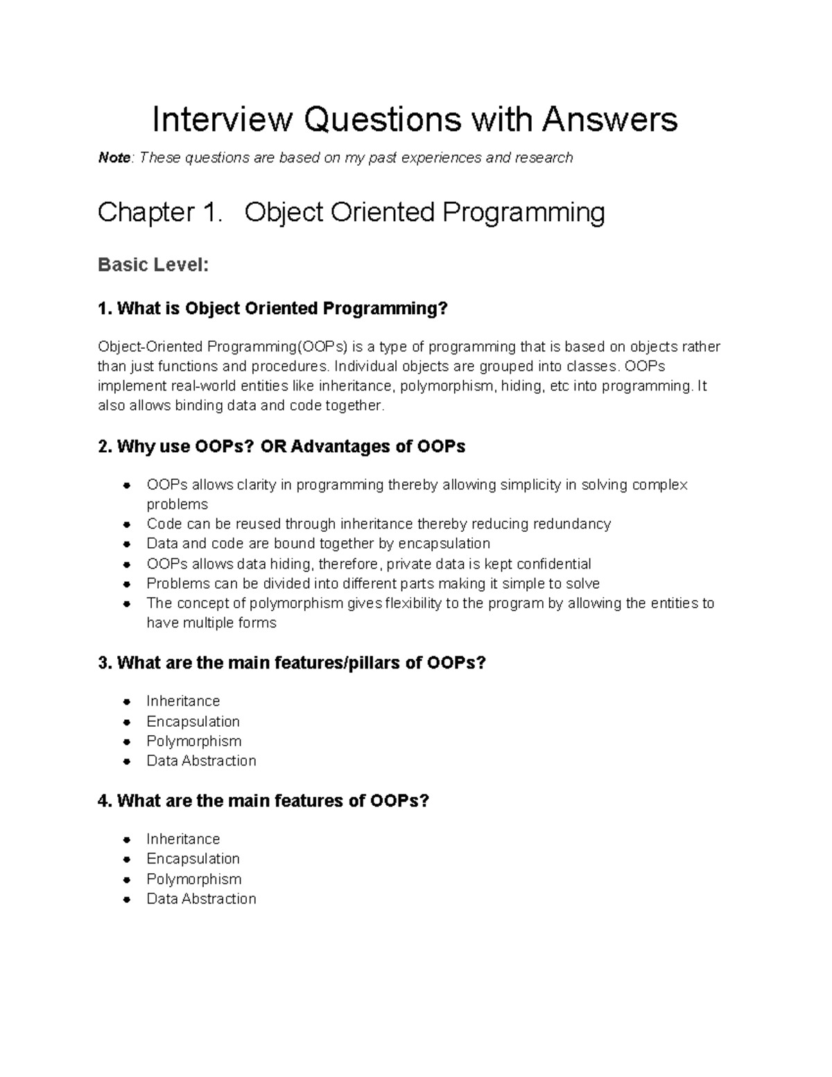 Software engineer interview questions - Interview Questions with ...