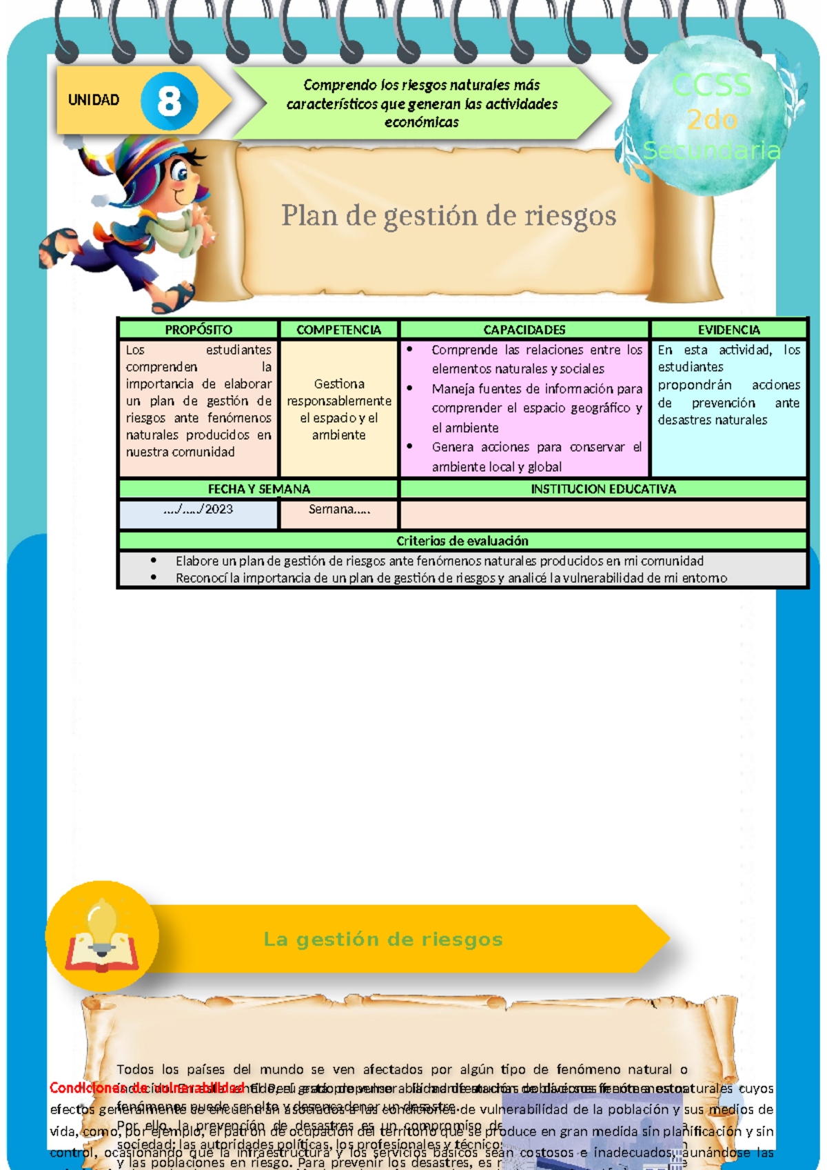 Ficha DE Actividad CCSS 2DO- Semana 2 - . PROPÓSITO COMPETENCIA ...