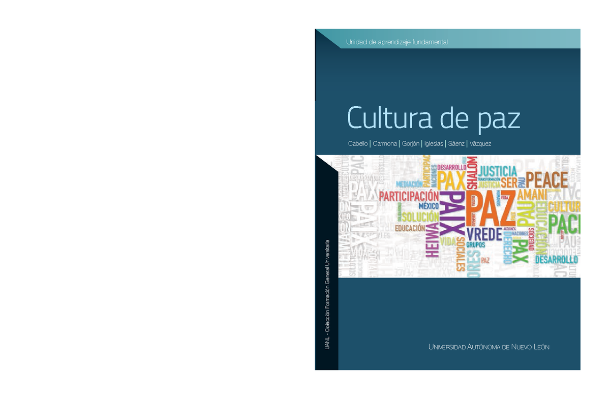 Cultura De Paz Libro Pdf Completo Cultura De Paz Uanl Colección
