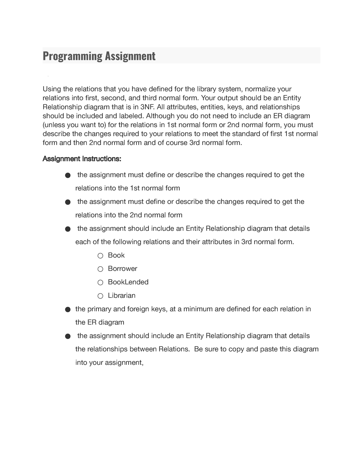 btec unit 4 programming assignment 2