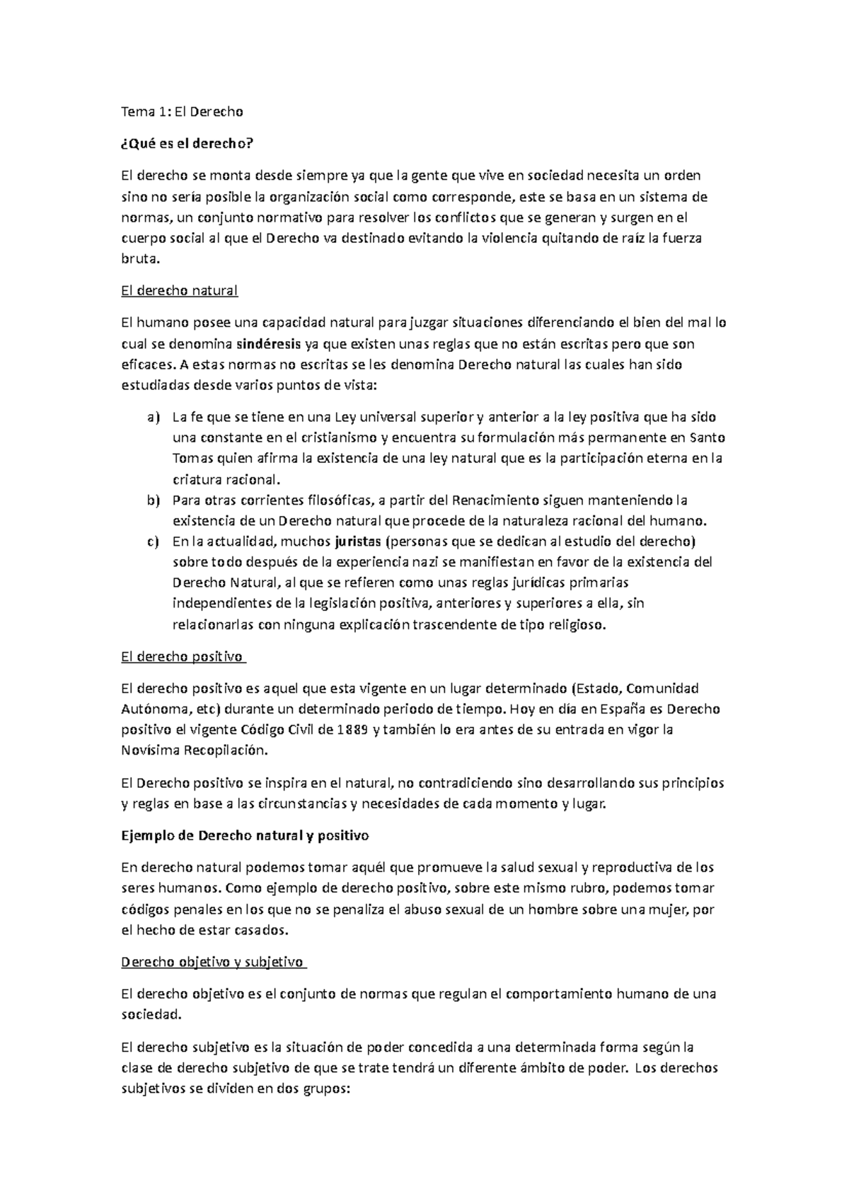 Tema 1 - Tema 1: El Derecho ¿Qué Es El Derecho? El Derecho Se Monta ...