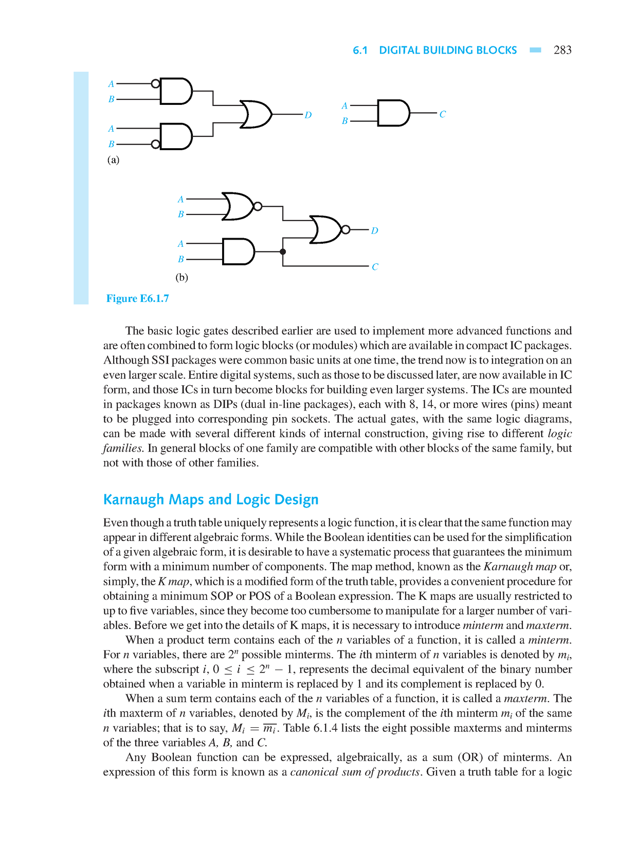 Electrical IMP Notes-29 - 6 DIGITAL BUILDING BLOCKS 283 A D C B A B (a ...