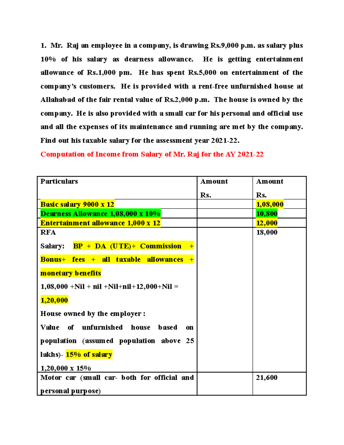 salary-income-questions-mr-raj-an-employee-in-a-company-is-drawing