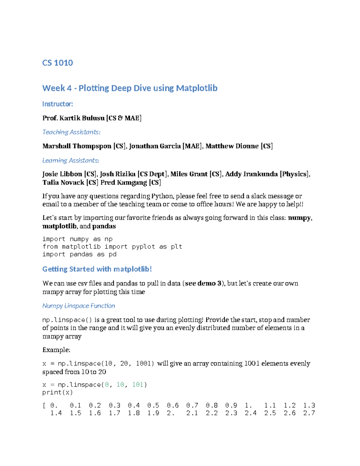 Vertopal - project - CS 1010 Week 4 - Plotting Deep Dive using ...