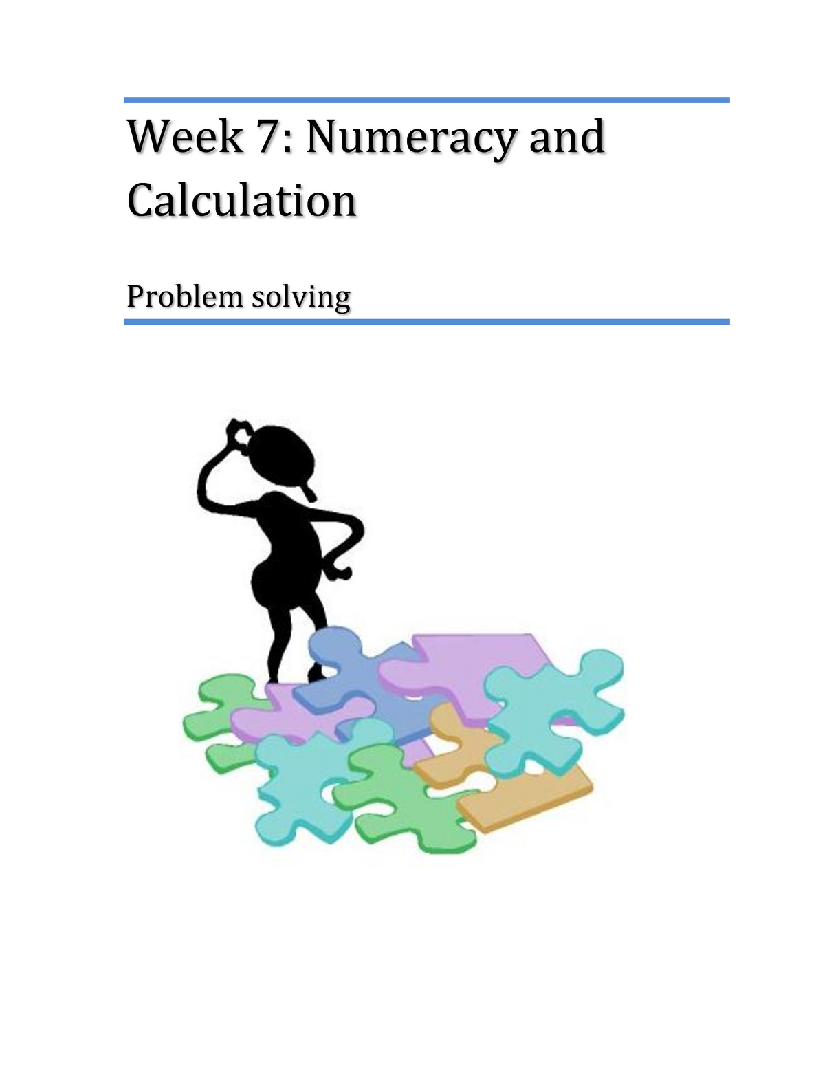 national numeracy strategy problem solving