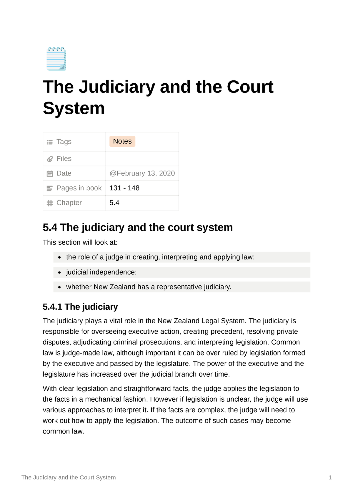 essays for judiciary