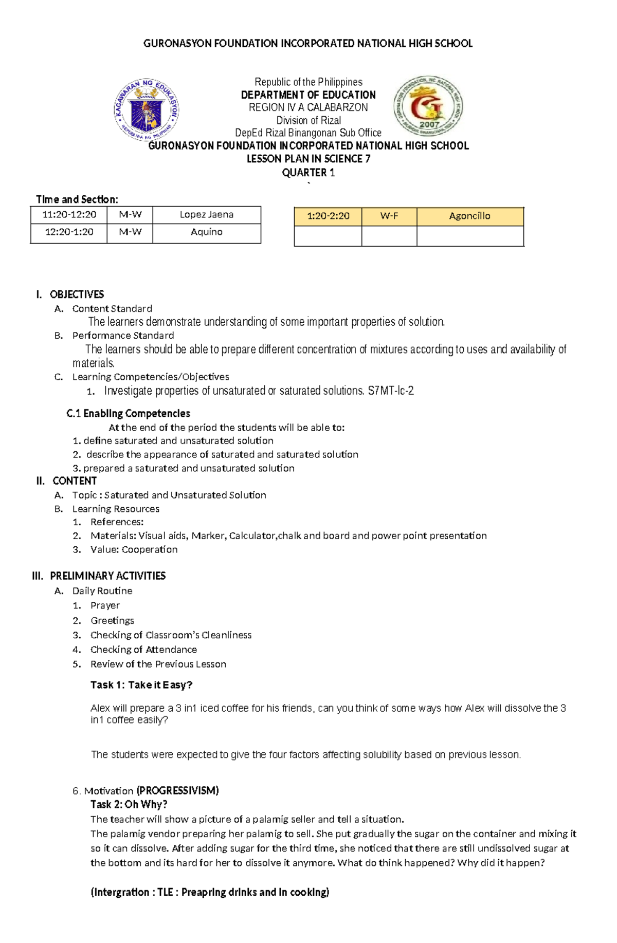 DLL Heat Transfer - GURONASYON FOUNDATION INCORPORATED NATIONAL HIGH ...