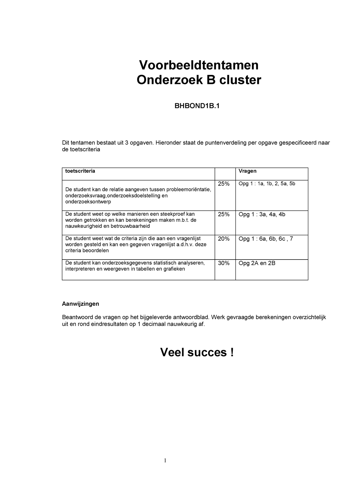 Proef/oefen Tentamen Juni 2015, Vragen En Antwoorden ...