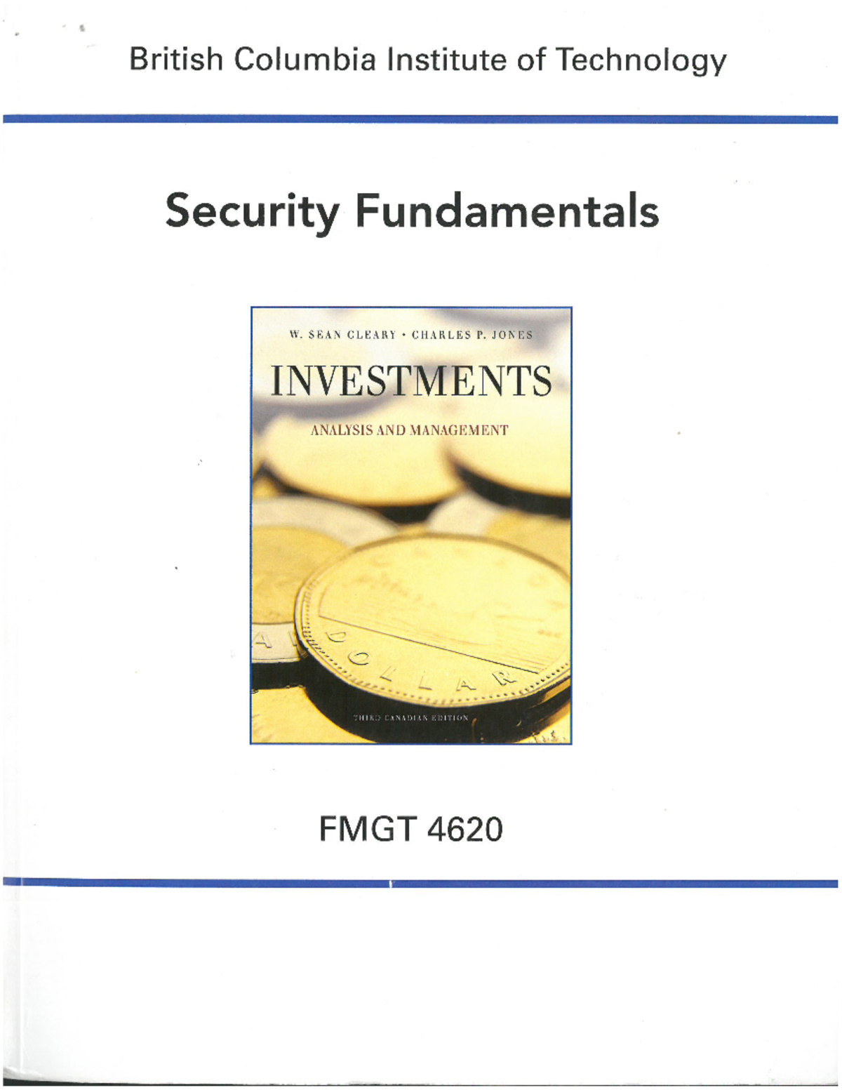 Security Fundamentals Textbook FMGT 4620 Studocu
