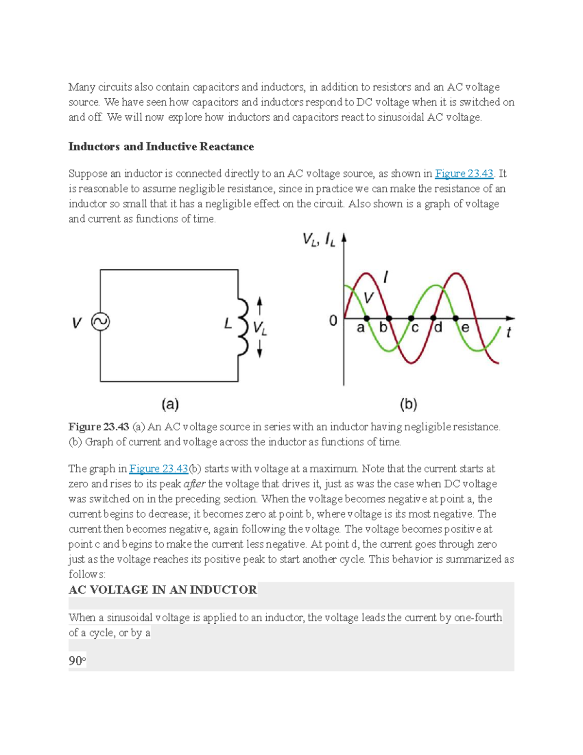 Lesson Note on Reactance, Inductance and Capacitors Many circuits