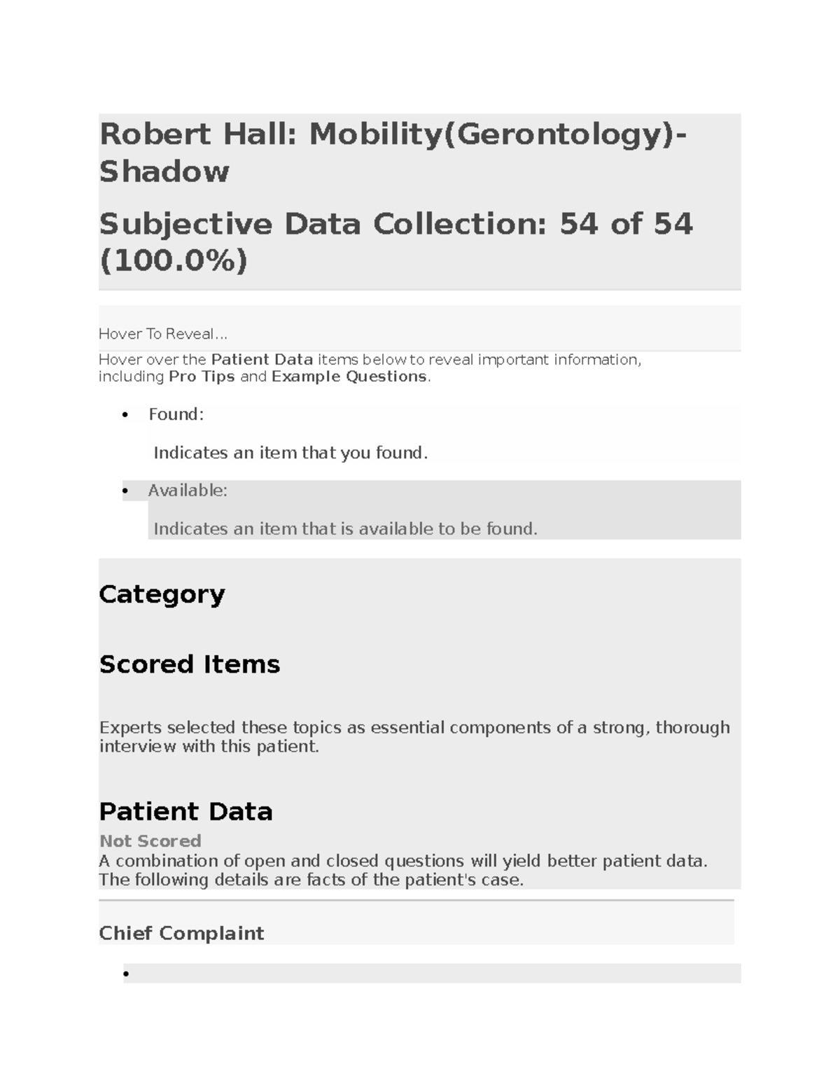 Mobility(Gerontology)Shadow NURSE 271 MJC Studocu