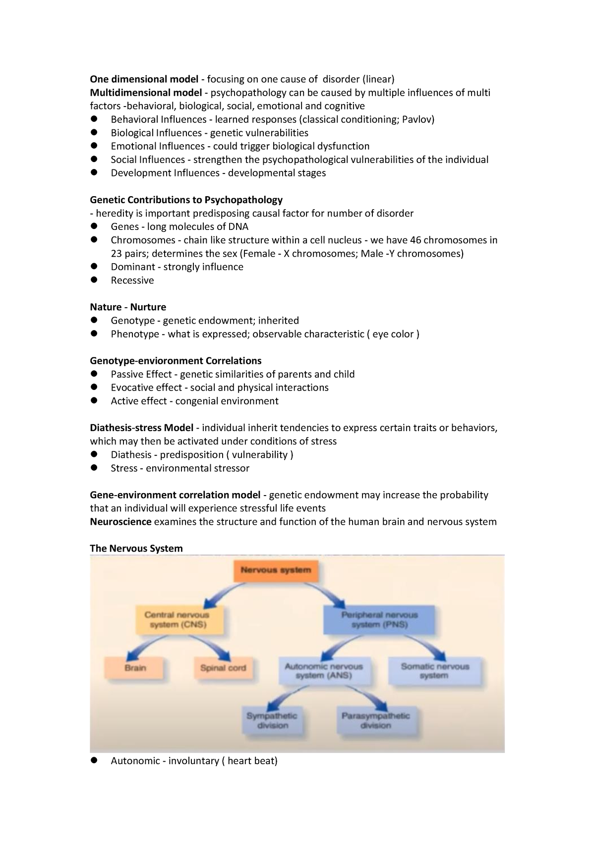 Sem2 Rev3 Reviewer One Dimensional Model Focusing On One Cause Of