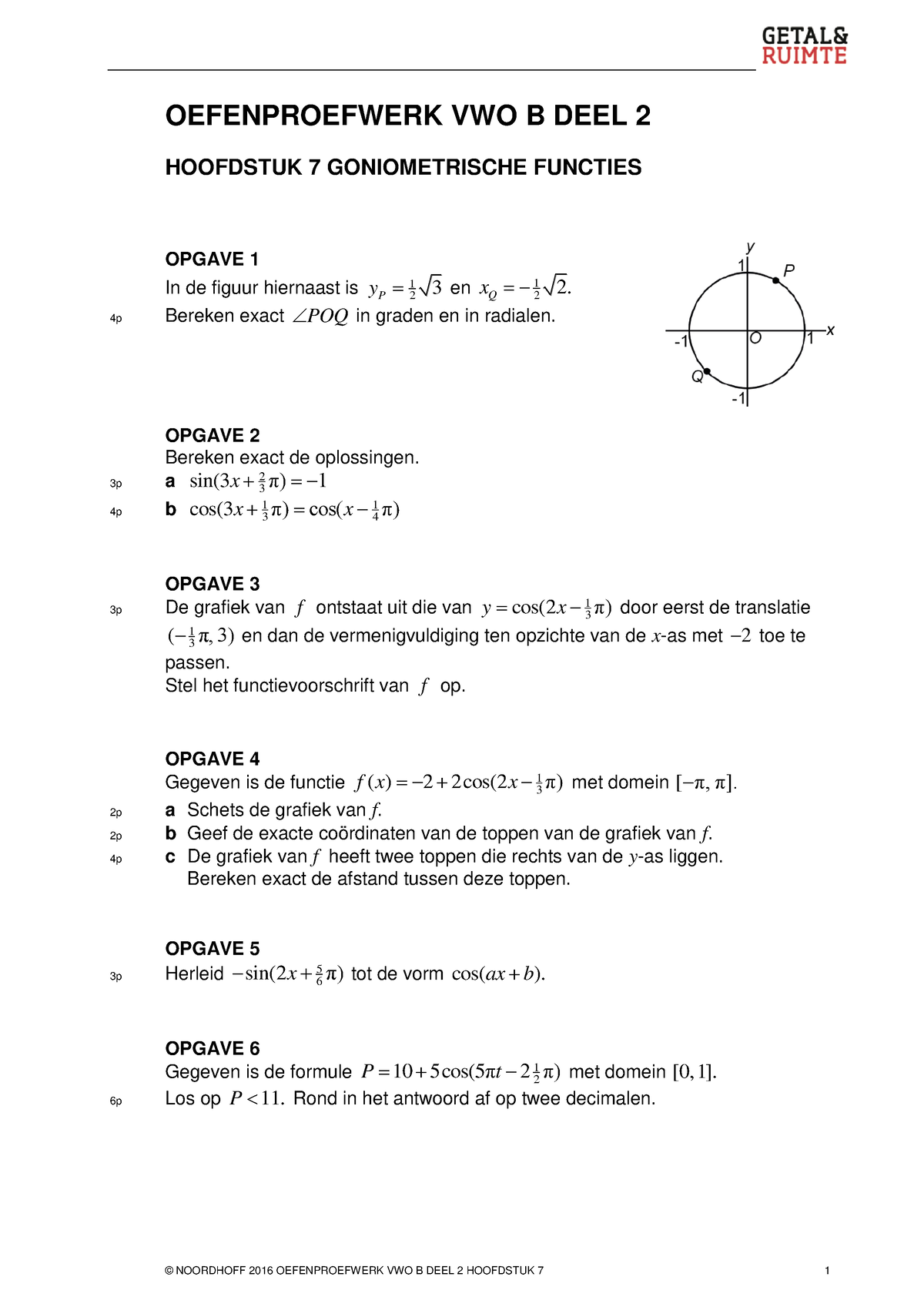 Oefentoets H7 - © NOORDHOFF 2016 OEFENPROEFWERK VWO B DEEL 2 HOOFDSTUK ...