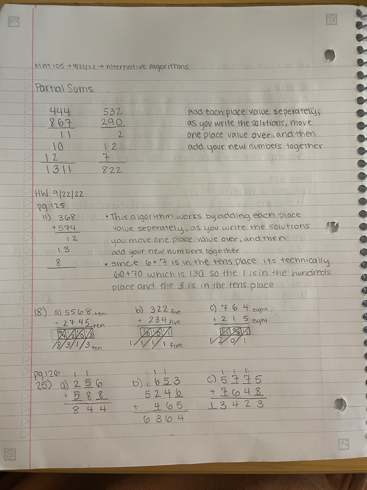 Alternate Addition Algorithms - MAT 105 - Studocu