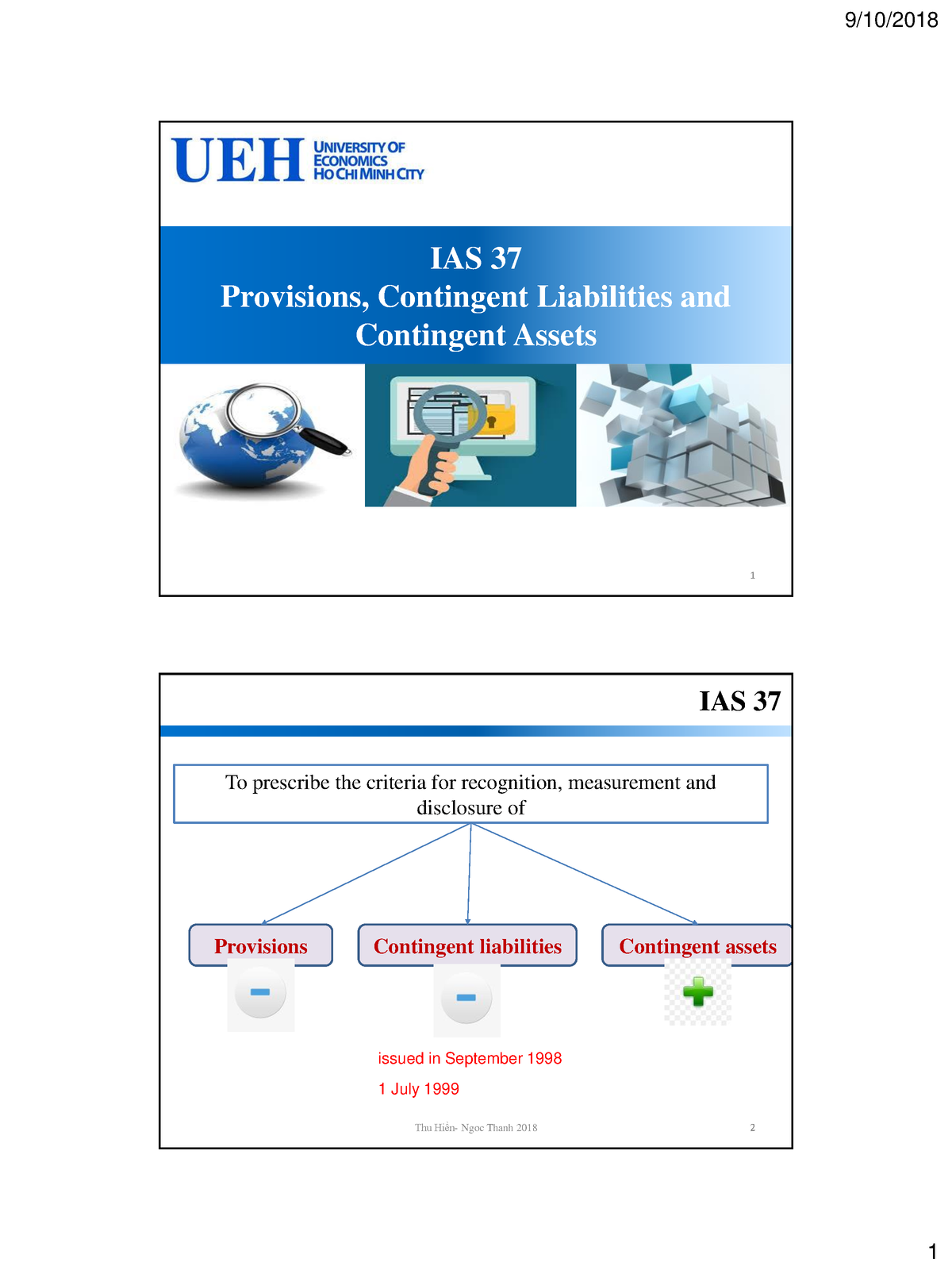 Topic 10 - IAS 37 - E (update 10 - IAS 37 Provisions, Contingent ...