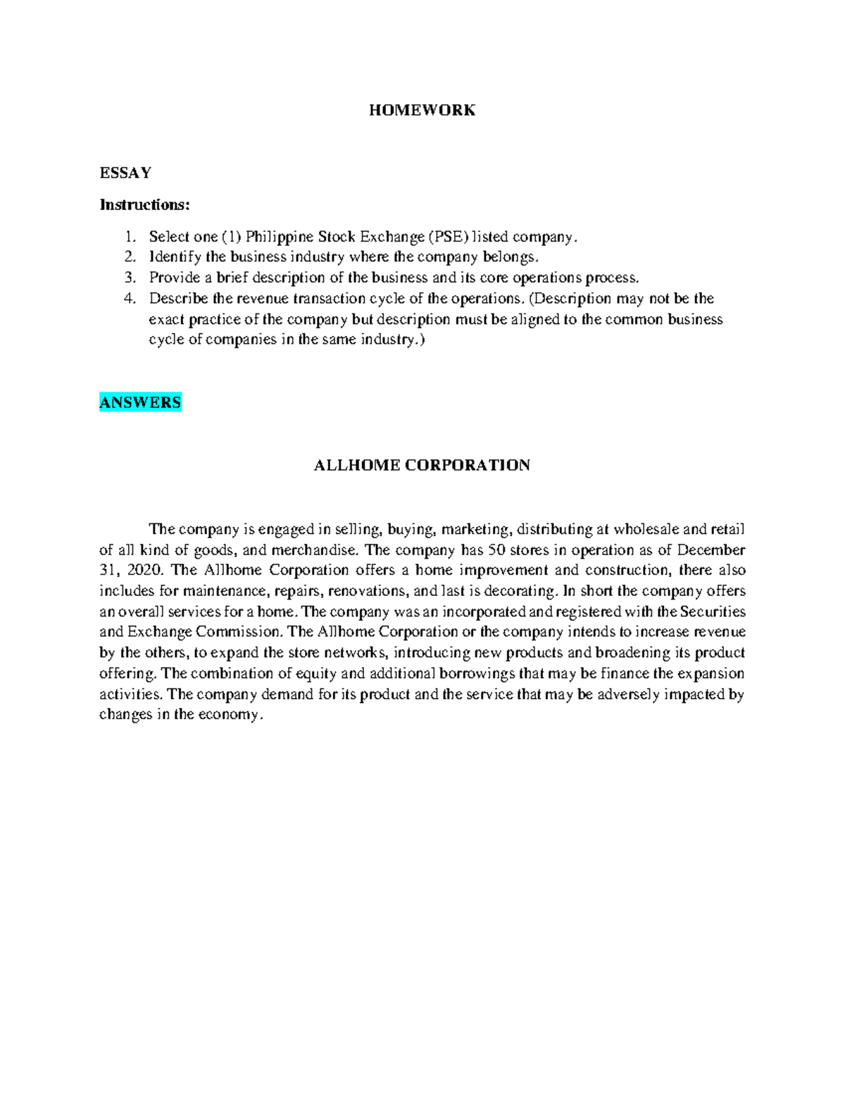 02 Homework 2 - 02 Internal Control Consideration and Business ...