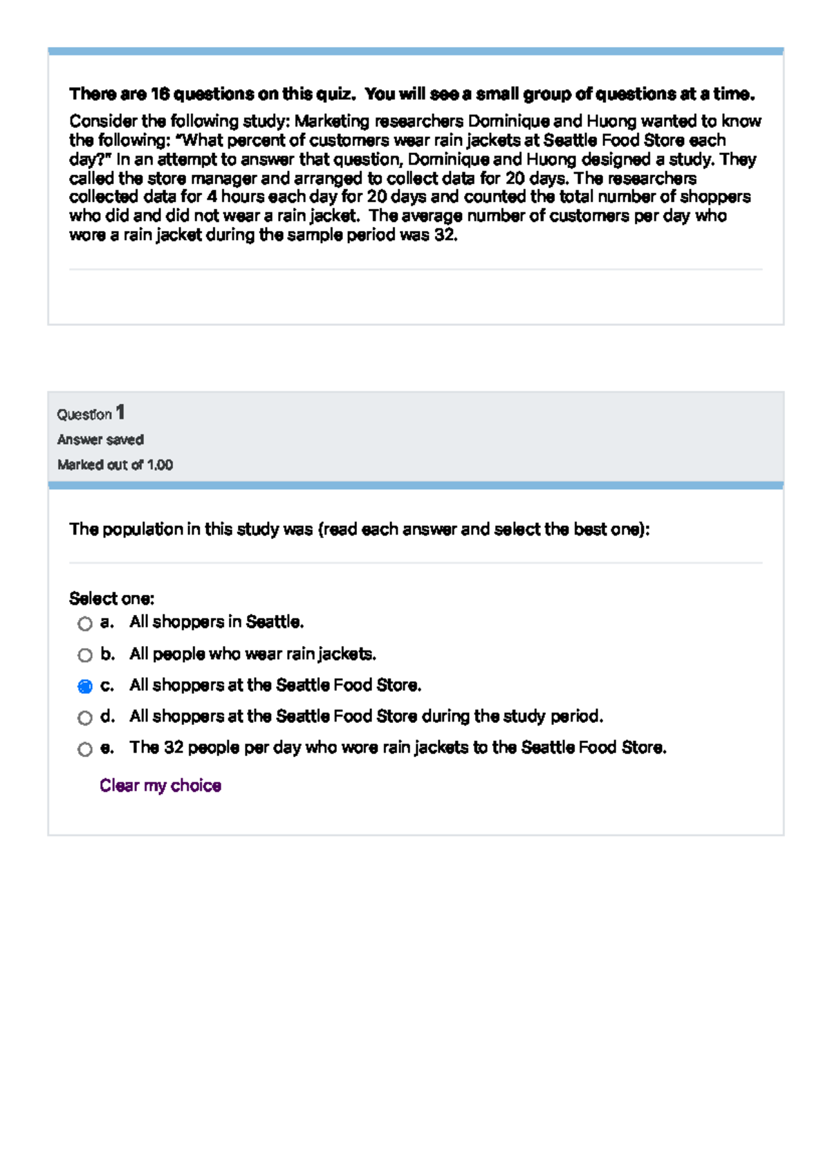 Graded Quiz Unit 3 - Question 1 Answer saved Marked out of 1. There are ...