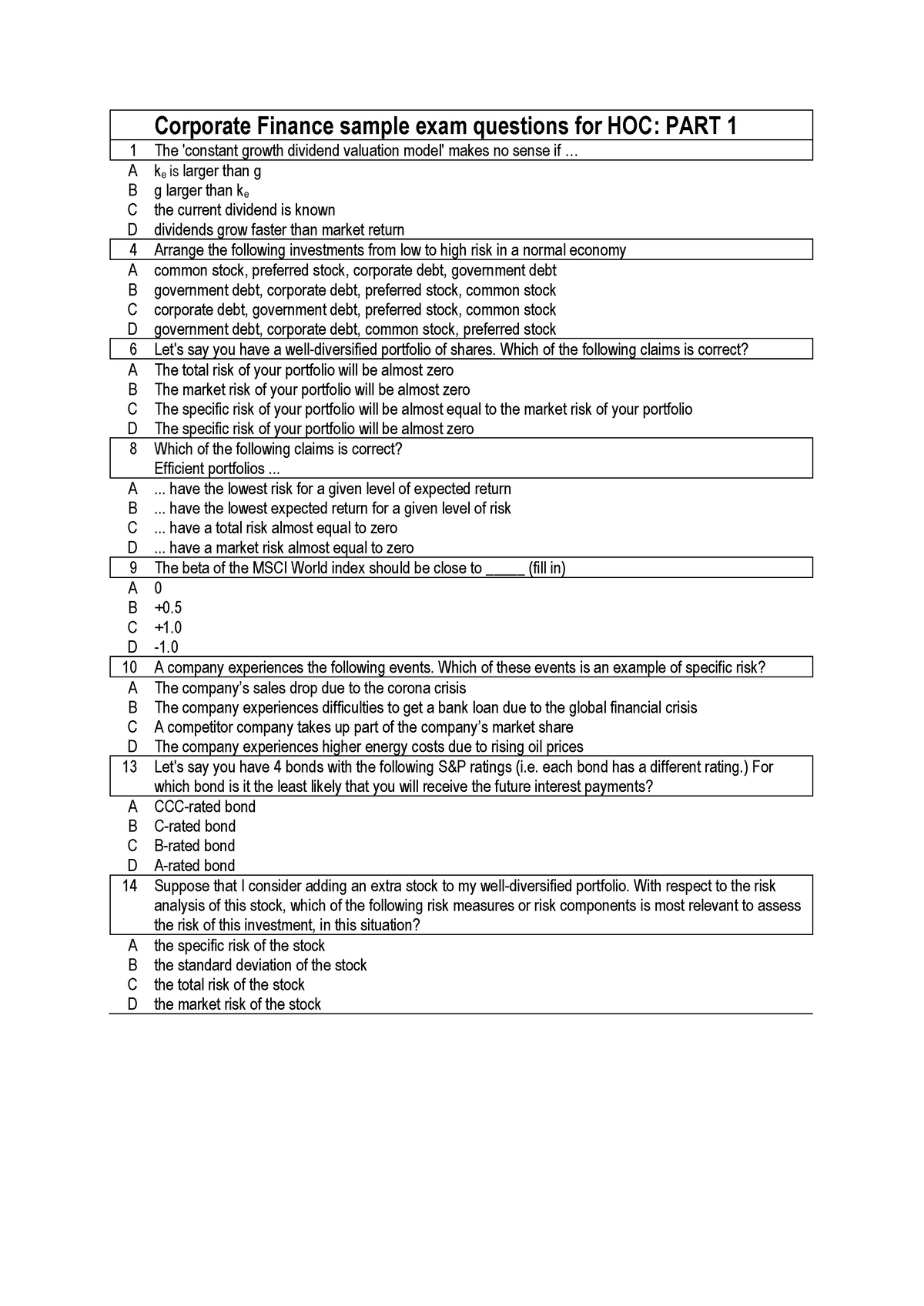 cf-sample-exam-questions-hoc-part1-2223-corporate-finance-sample-exam