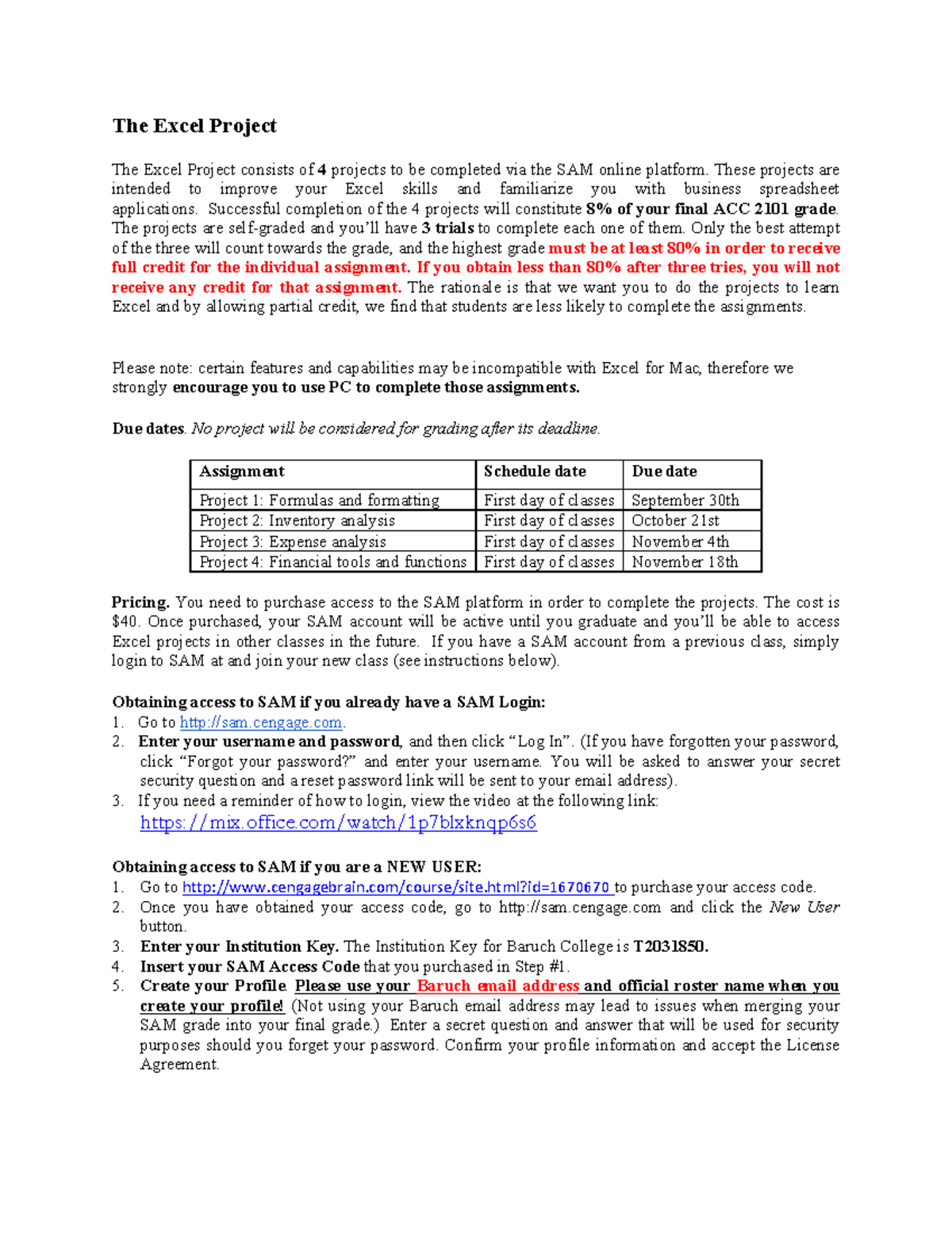 Sam cengage access project answers picture