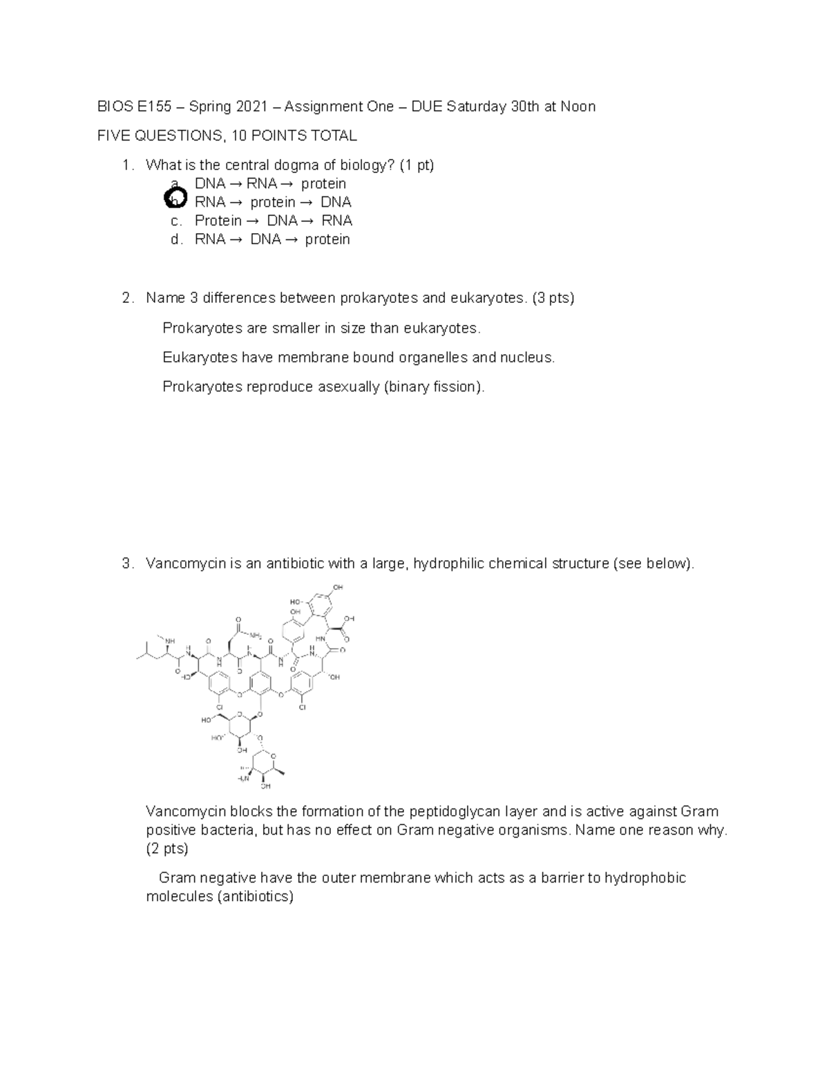 Microbio Week 1 Assignment - BIOS E155 – Spring 2021 – Assignment One ...