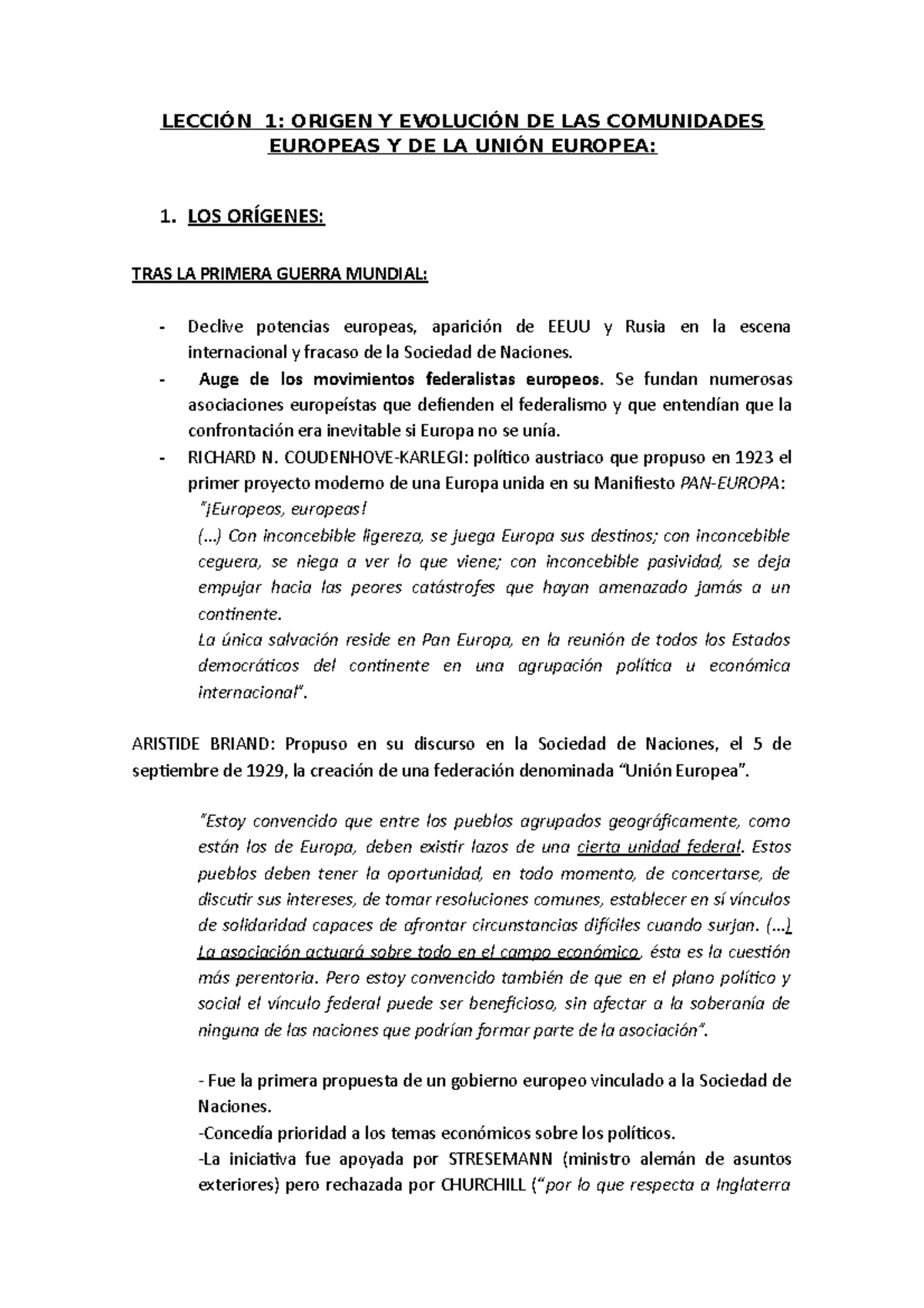 Apuntes DUE- Lección 1 - Tema 1: ORIGEN Y EVOLUCIÓN DE LAS COMUNIDADES ...