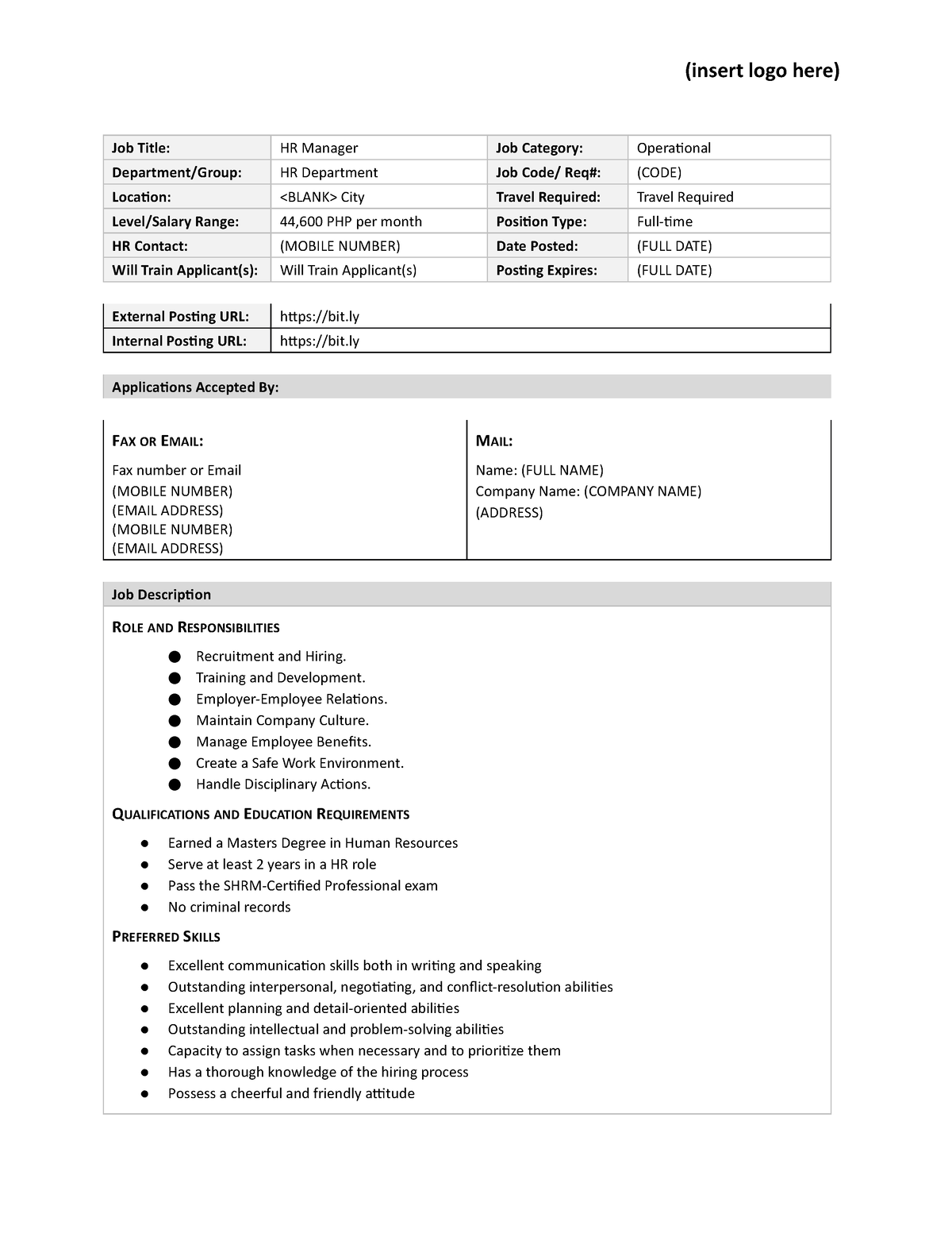 TLA 1-Sample - A sample format on how to make this document. - (insert ...