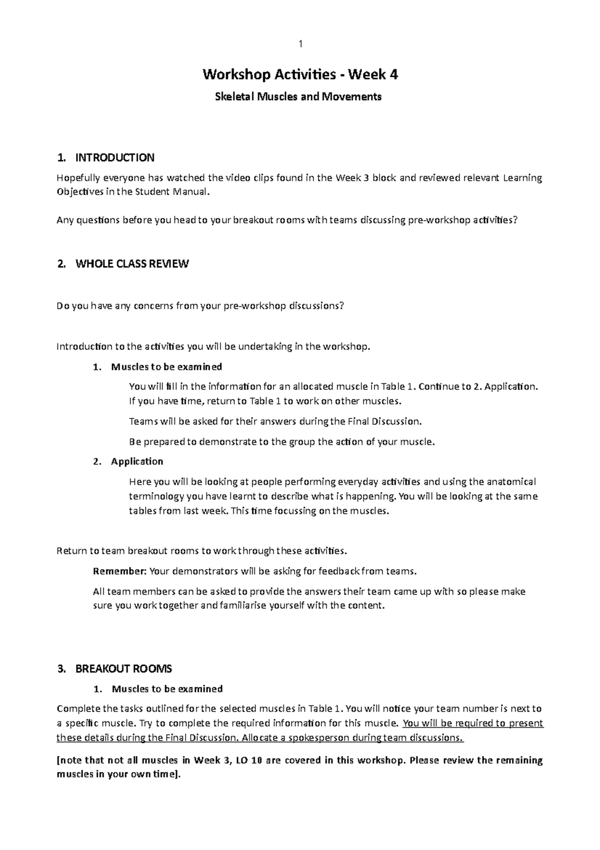 HBS1HBB Workshop Activities 4 2020 - Workshop Activities - Week 4 ...