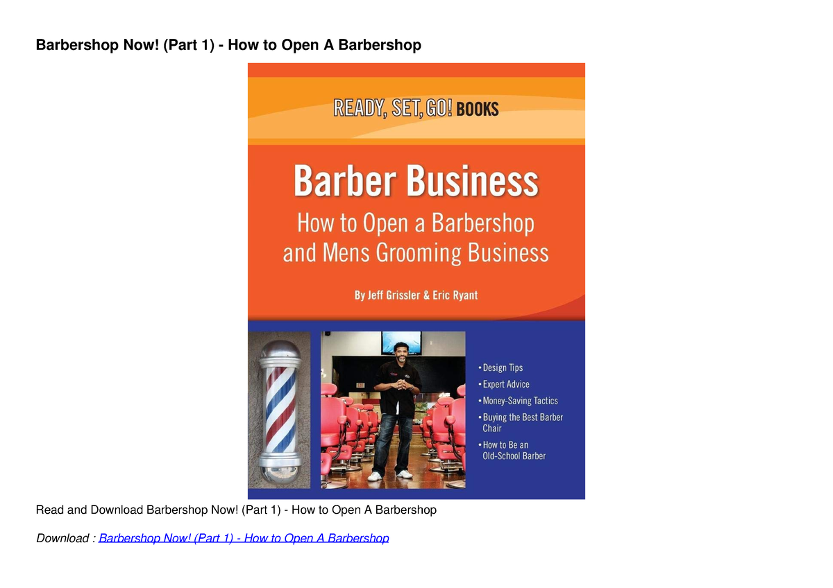 [PDF] DOWNLOAD Barbershop Now! (Part 1) - How To Open A Barbershop ...