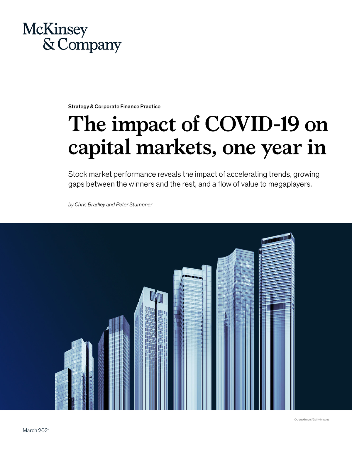 The impact of COVID-19 on capital markets