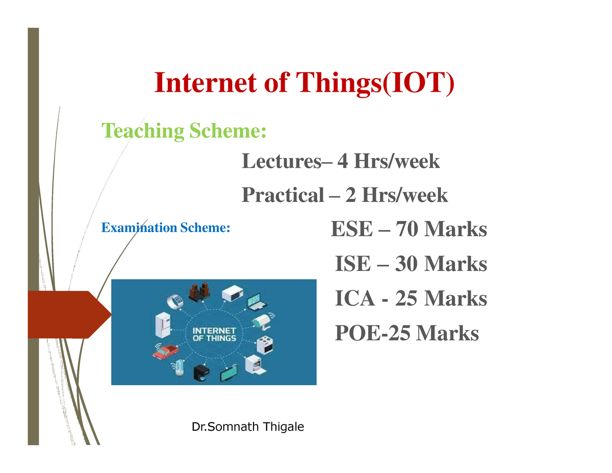 Unit 1 - Introduction To Internet Of Things - Internet Of Things(IOT ...