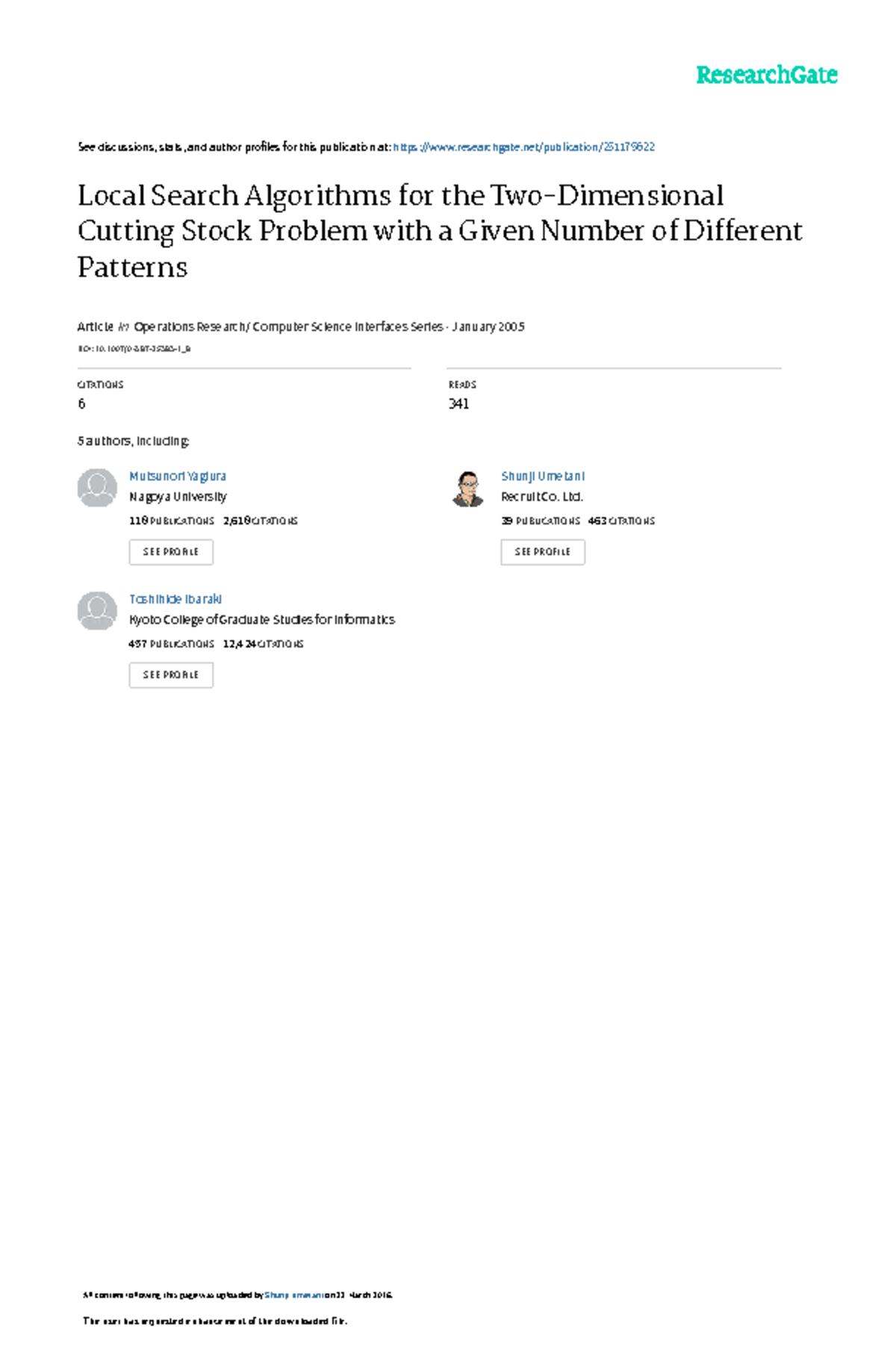 Local search algorithm[word] - See discussions, stats, and author ...